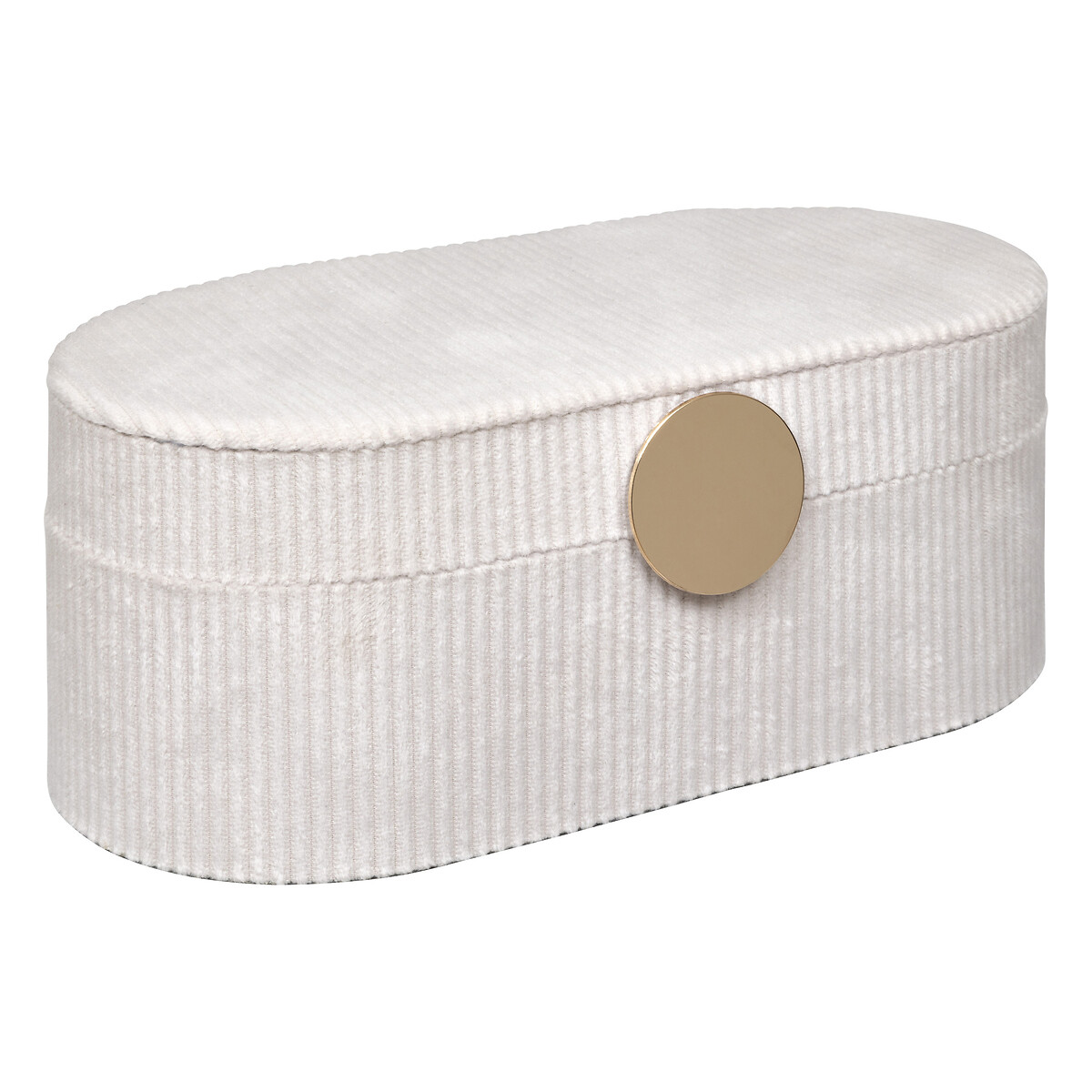 Jewelry Box "Enya" Velvet, Beige, L.25.5 cm