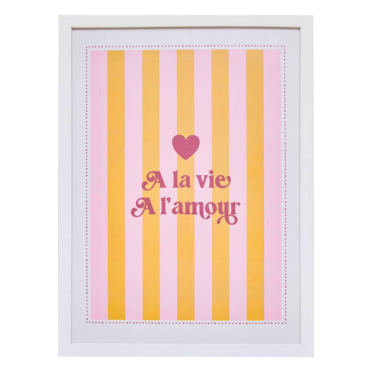 Framed Poster "Cheri" Peach, 30x40 cm