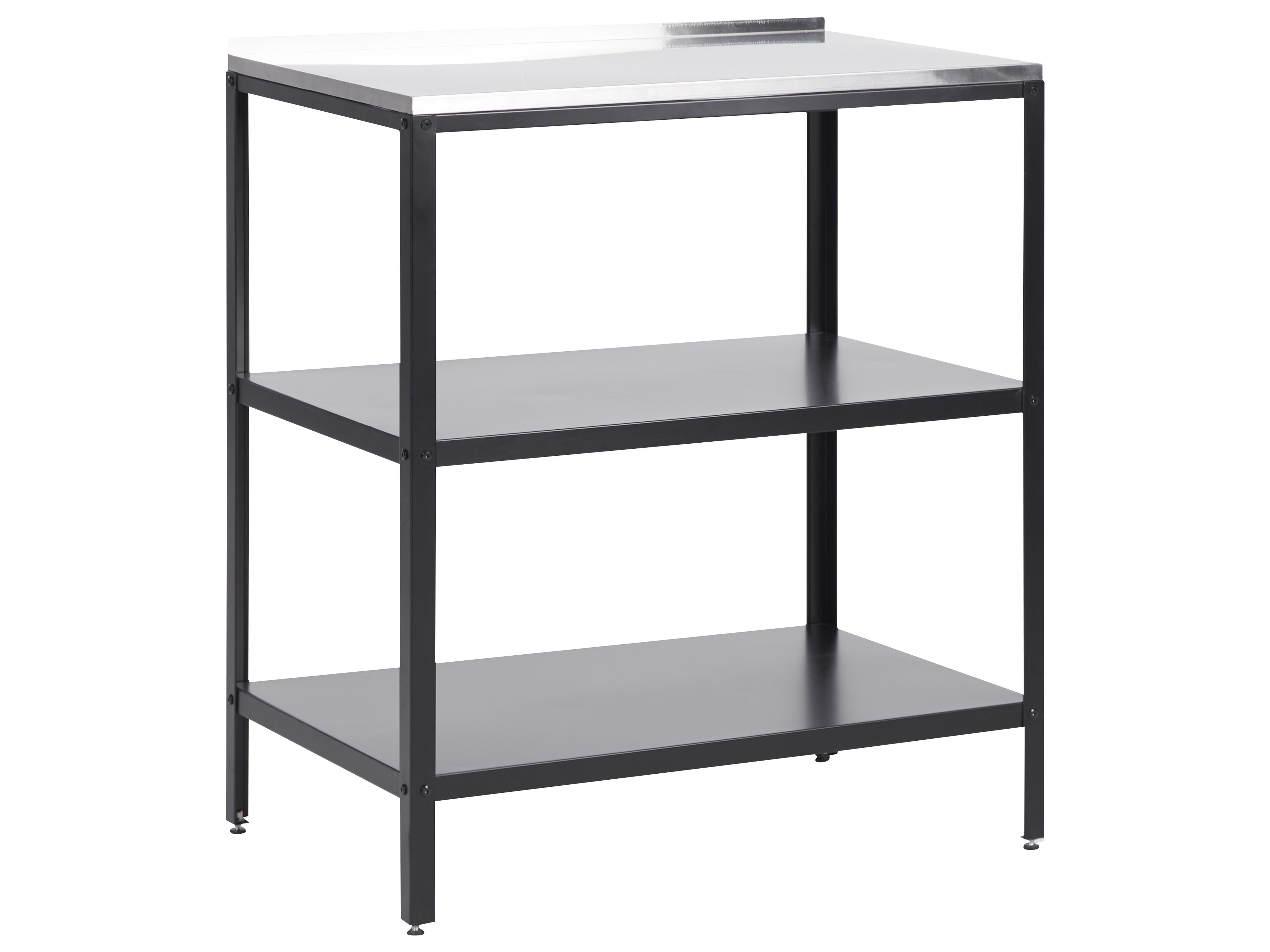 Outdoor Kitchen Island VILAMA Metal Black