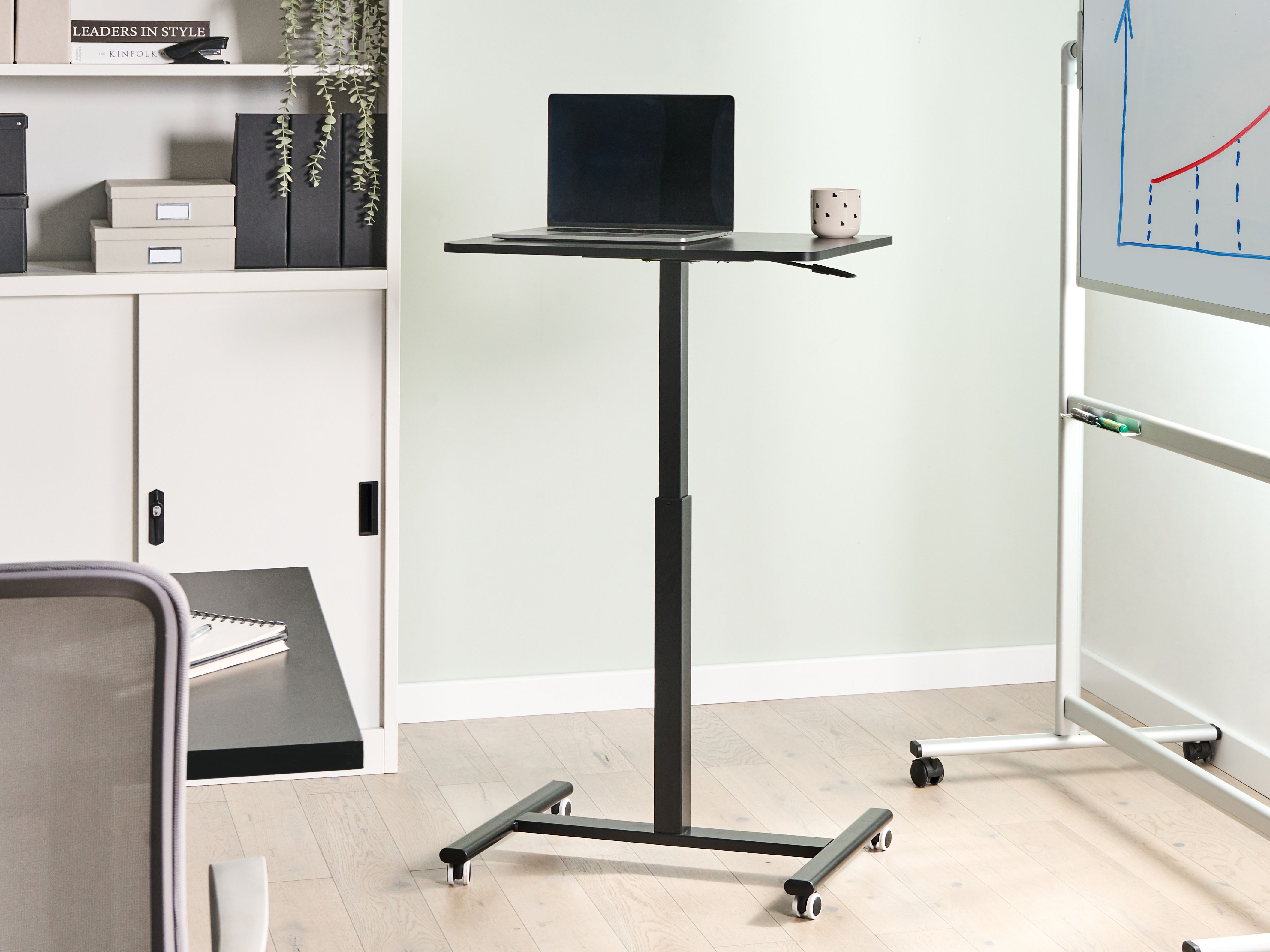 Manual Adjustable Laptop Stand ACADEMIA Black 65 cm 48 cm
