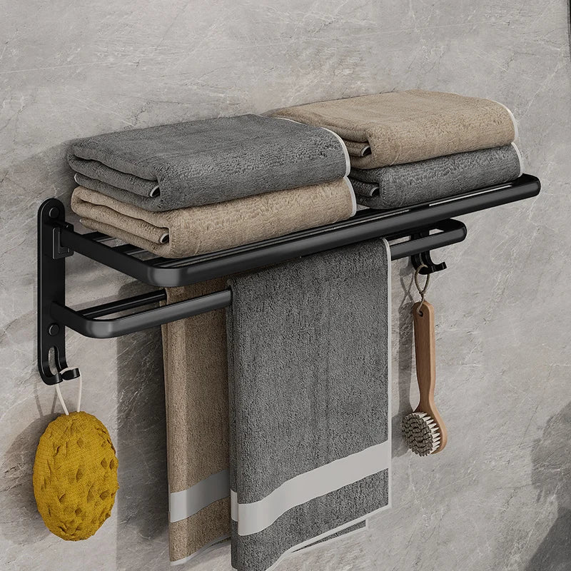 TowelLux - Stijlvolle Aluminium Handdoekhouder voor Wandmontage