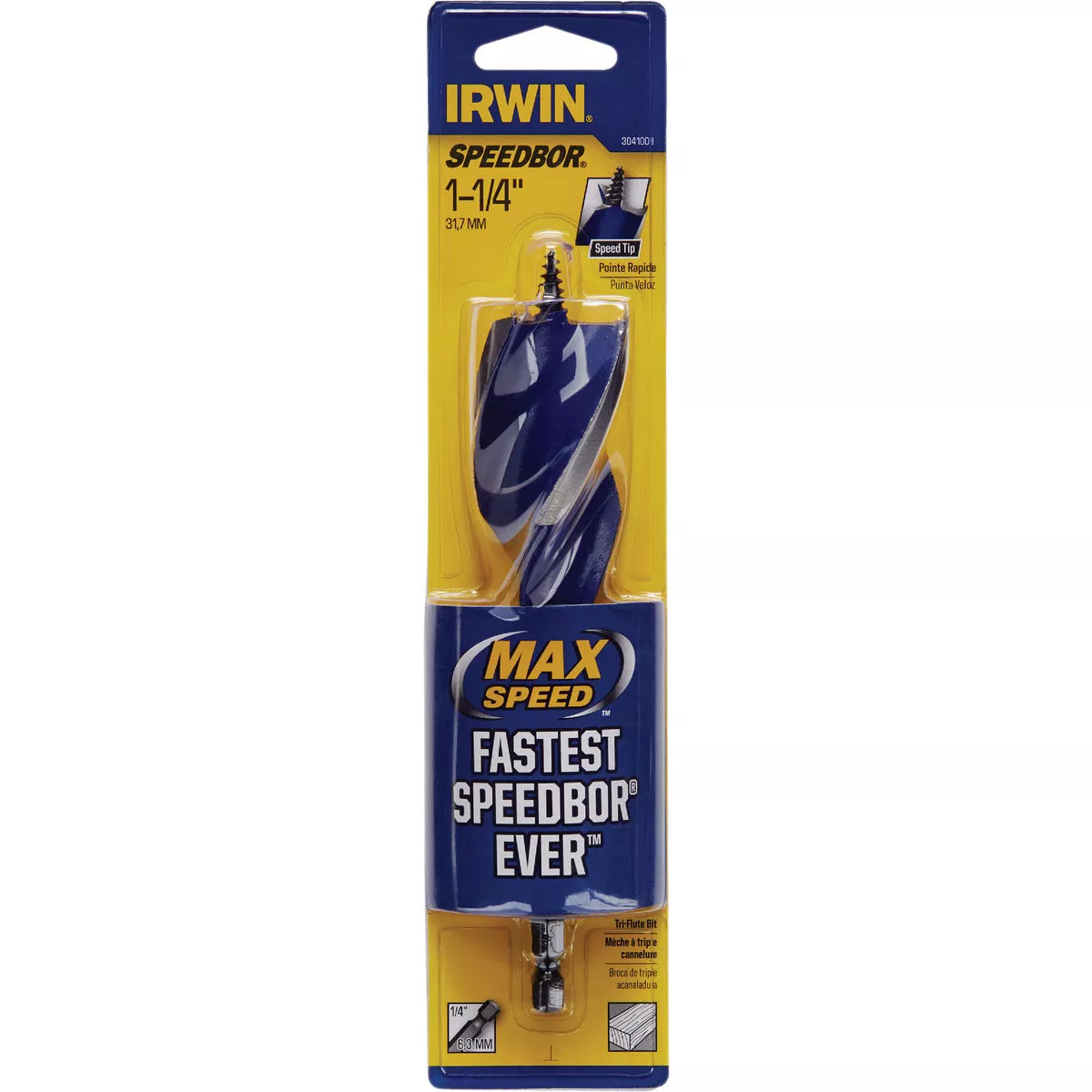 Irwin Speedbor 1-1/4 In. x 6 In. Quick Change Auger Bit