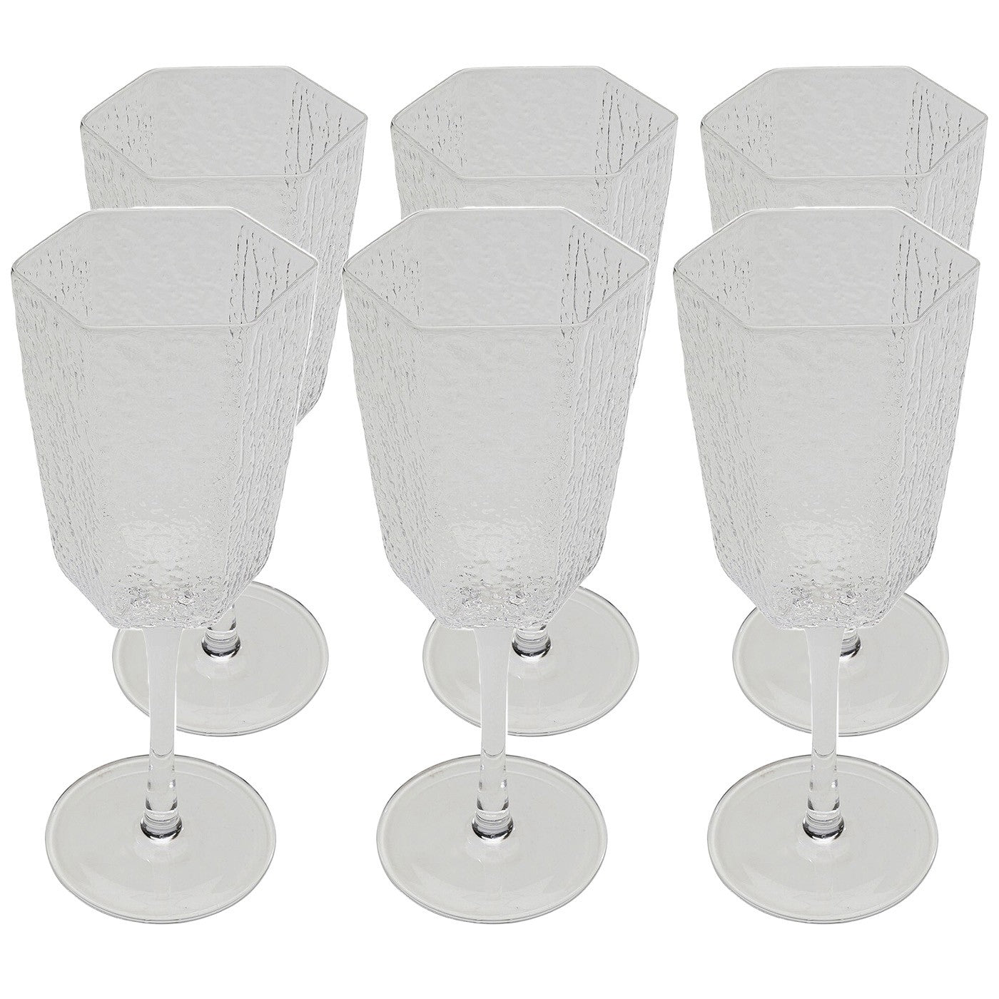 Wijnglazen Rode Cascata (6 Set) Kare Design