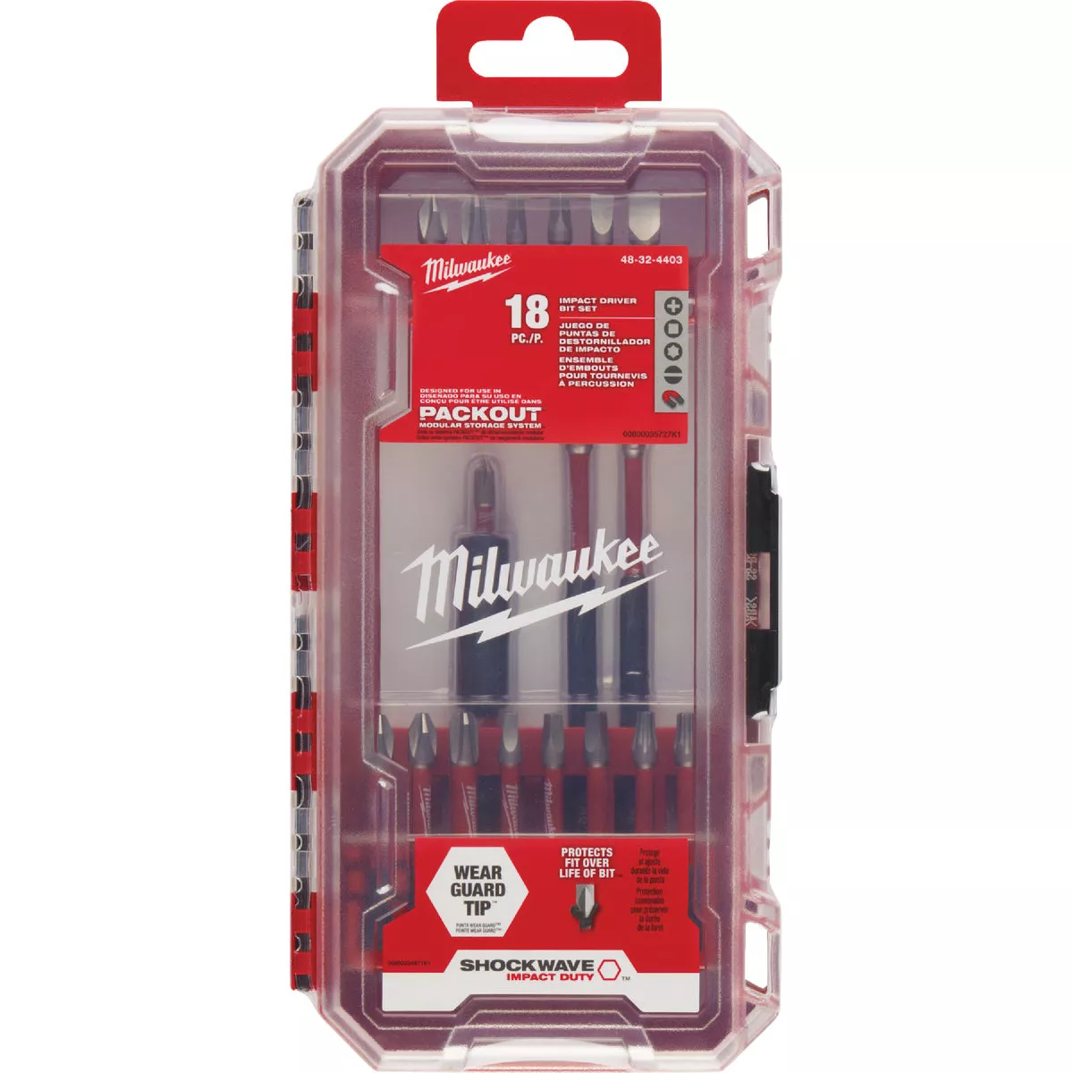 Milwaukee SHOCKWAVE Impact Screwdriver Bit Set (18-Piece)