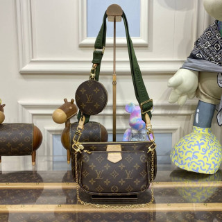Louis Vuitton Multi Pochette Accessoires Khaki Strap1:1High-quality replica
