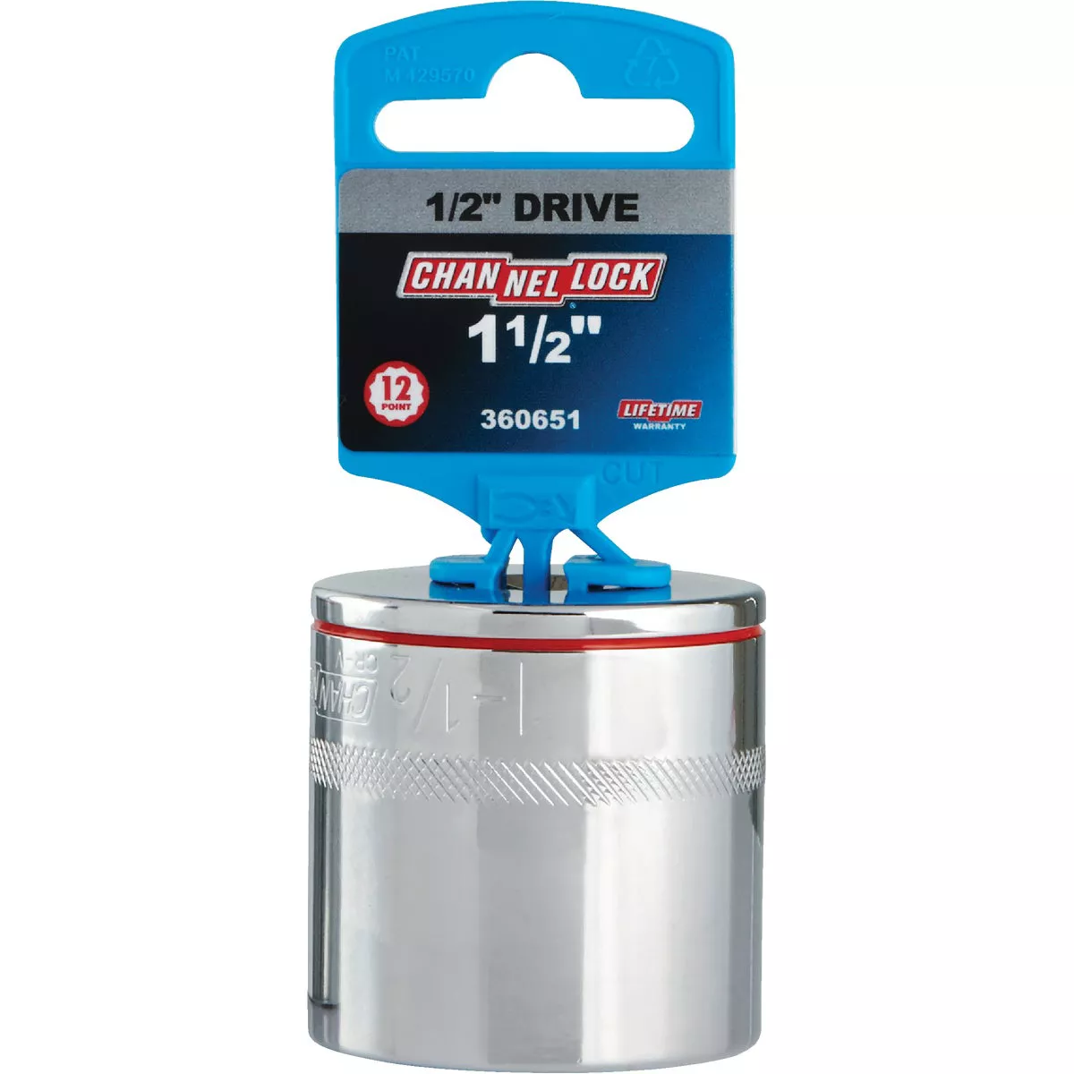 Channellock 1/2 In. Drive 1-1/2 In. 12-Point Shallow Standard Socket