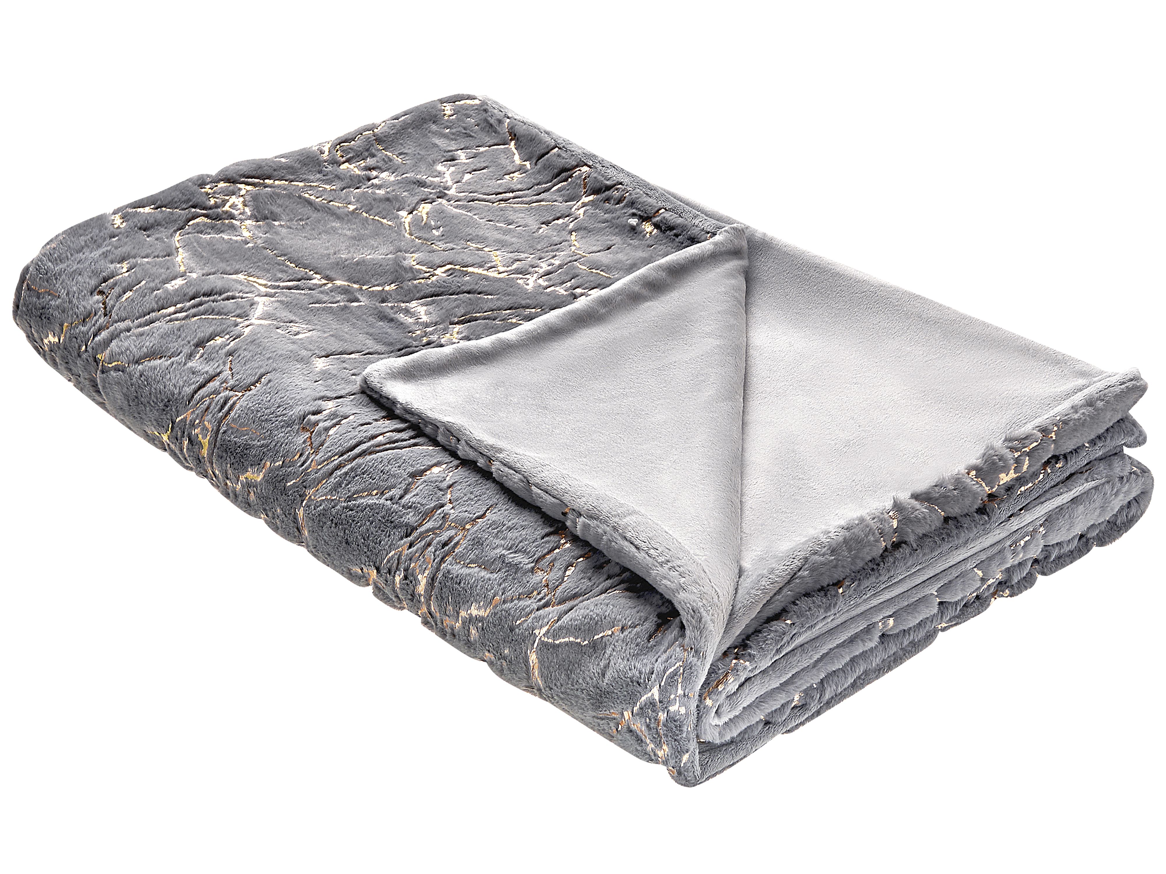 Blanket GODAVARI 130 x 180 cm Grey