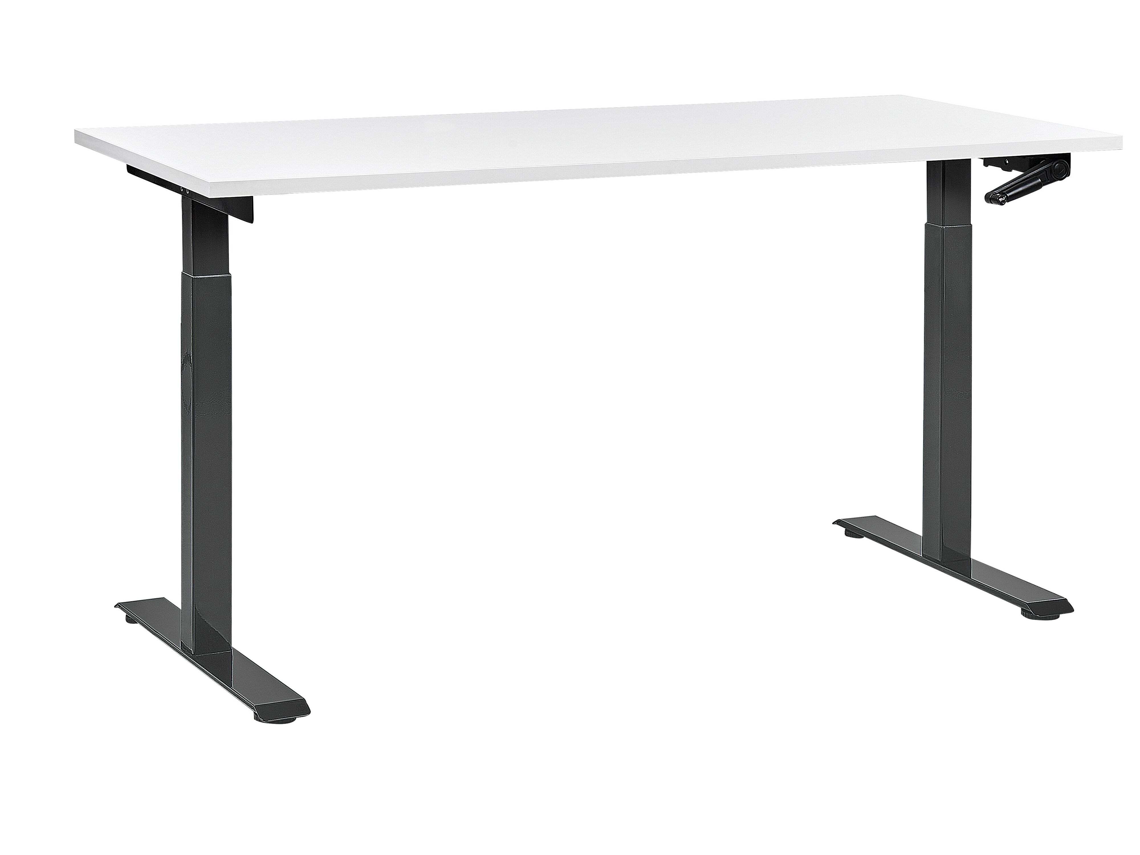 Manual Adjustable Standing Desk DESTINES White/ Black 160 cm 72 cm