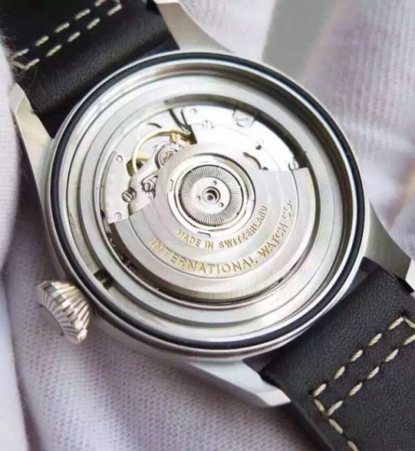 Replica IWC MKF Mark XVI Silver Dial Black Leather Strap A2892 - Top club