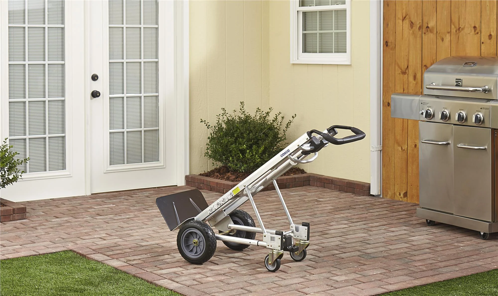 Cosco 3-in-1 Assist Series Hand Truck/Assisted Hand Truck/Cart with flat-free wheels - Image 3