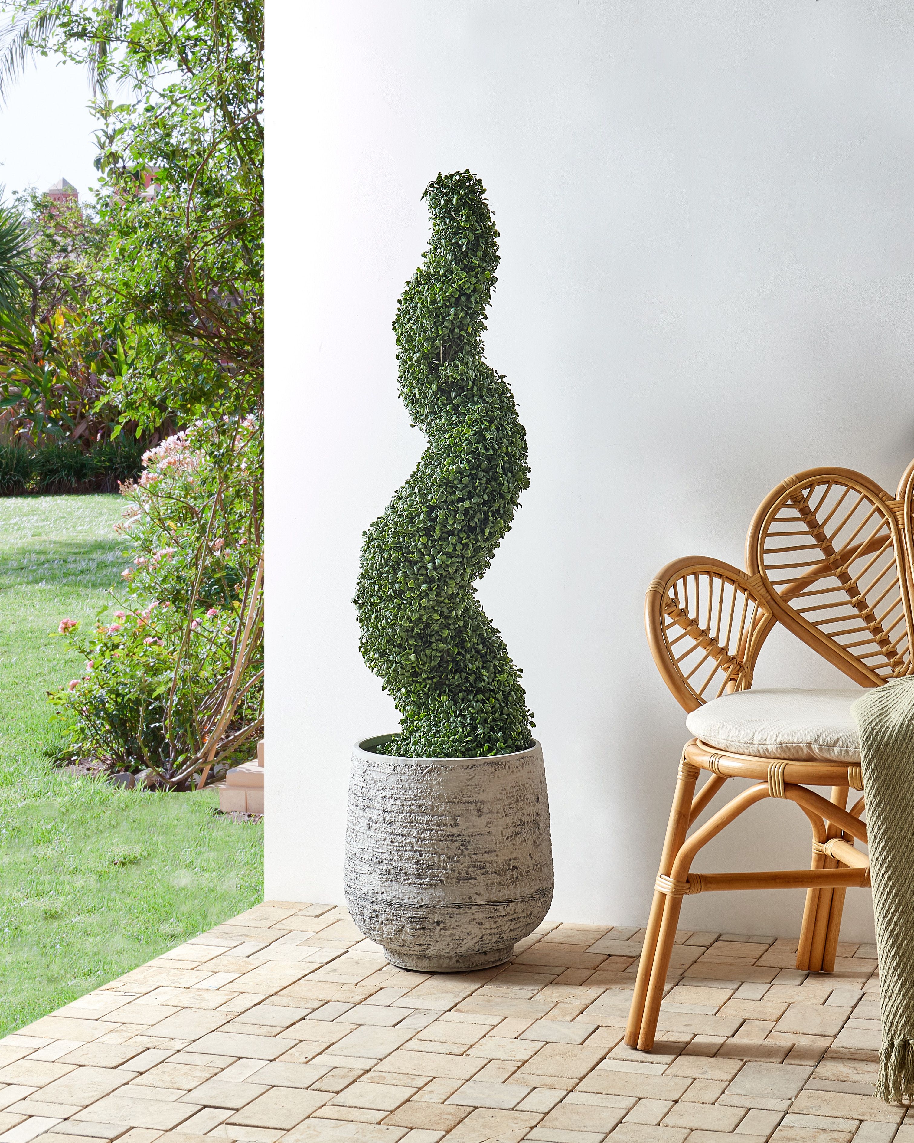Artificial Plant BOXWOOD SPIRAL TREE 120 cm Green