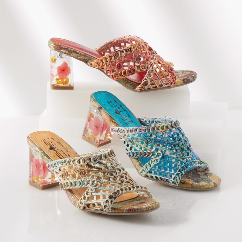 L'Artiste Lacyloops Slide by Spring Step - MIDNIGHT VELVET CATALOG