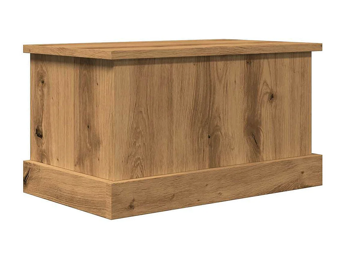 Boîtes de rangement chêne artisanal 30x50x28 cm bois ingénierie