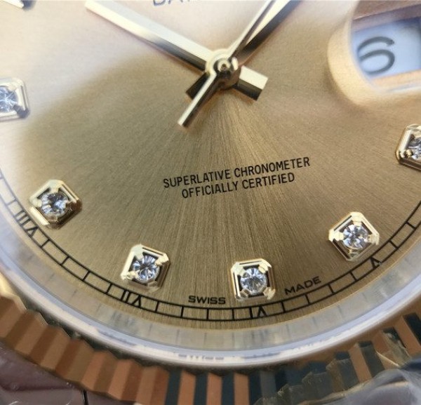 Replica Rolex DateJust 41mm 126333 Noob YG Wrapped YG Dial Diamonds Markers SS/YG Bracelet A3235 - Elite Watch Atelier