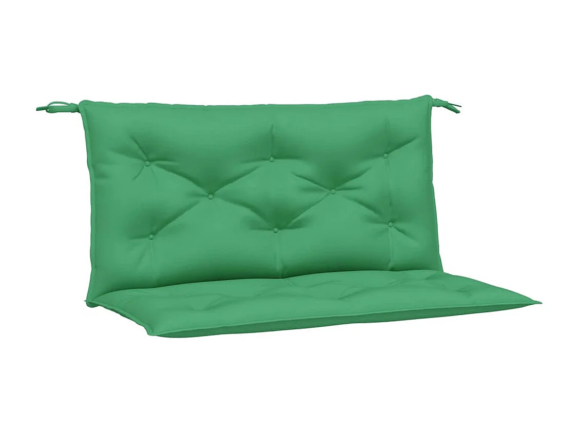 Coussins de banc jardin lot de 2 vert 100x50x7 cm tissu Oxford