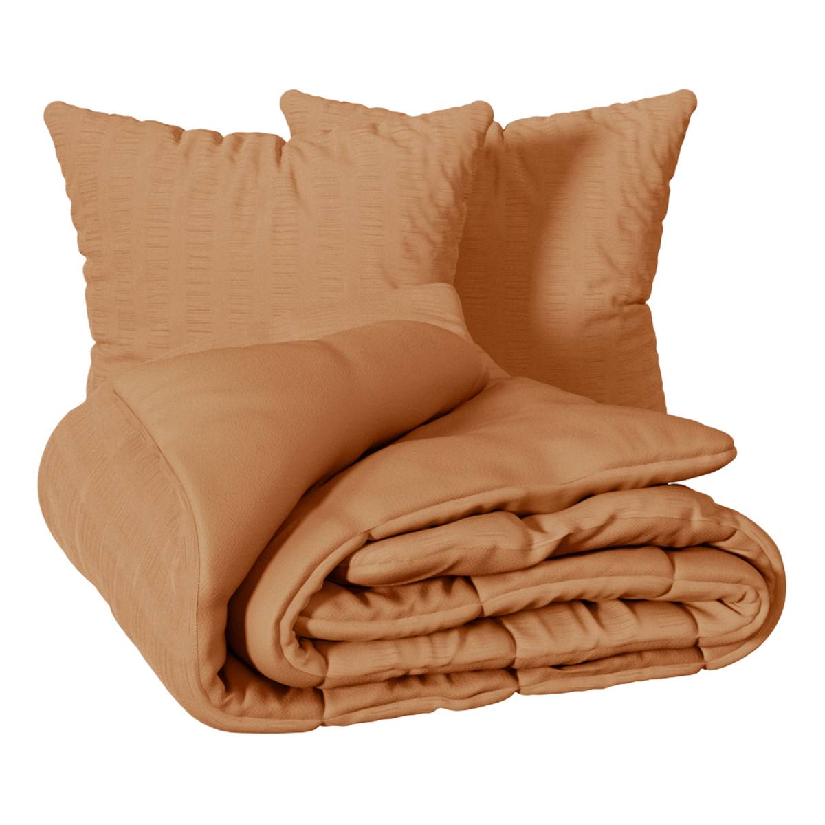 "Irhia" Bedding Set Terracotta, 240x220 cm