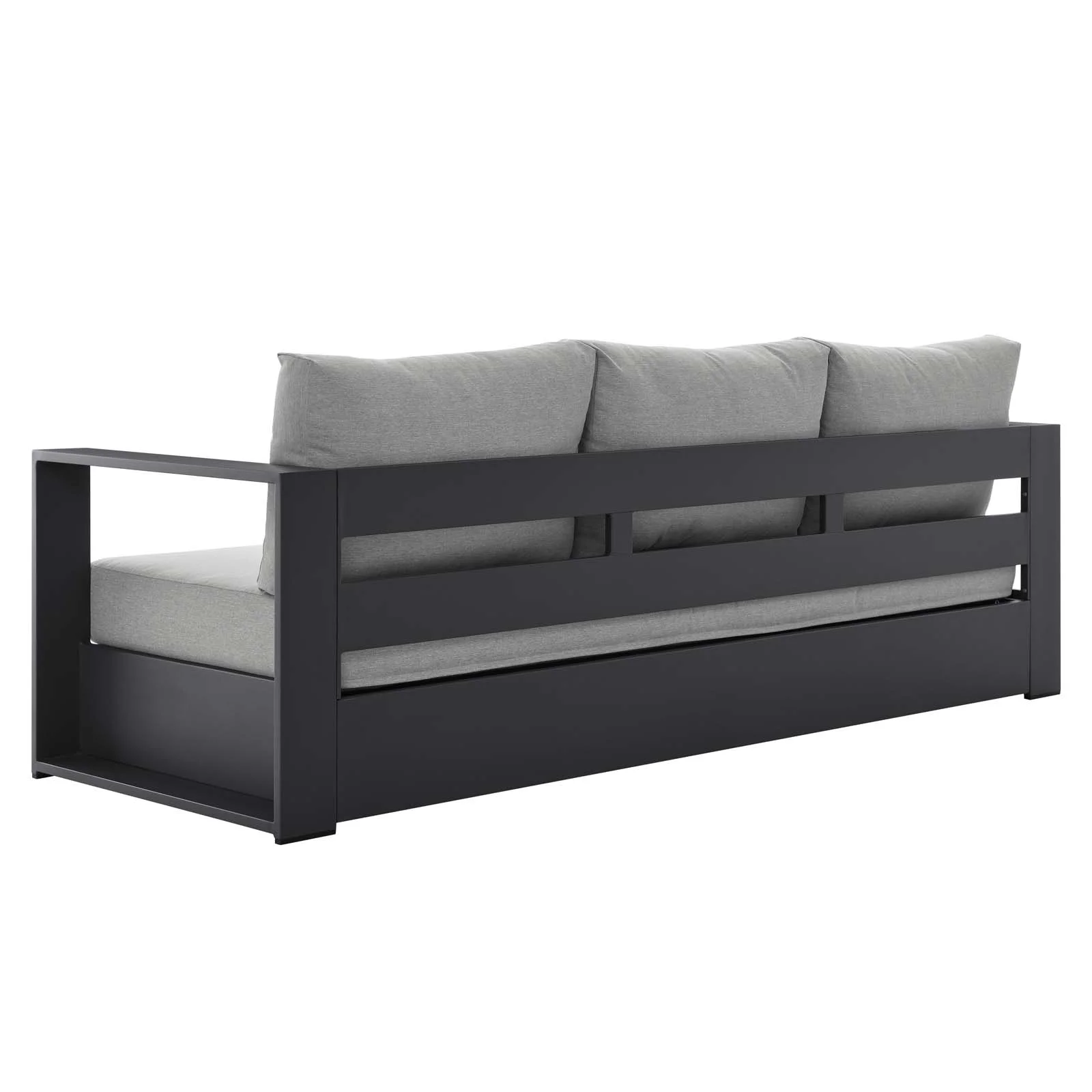 Lounge Sofa Table Set, Grey Gray, Aluminum, Metal, Fabric, Modern Contemporary, Outdoor Patio Balcony Cafe Bistro Garden Furniture Hotel Hospitality - Image 20
