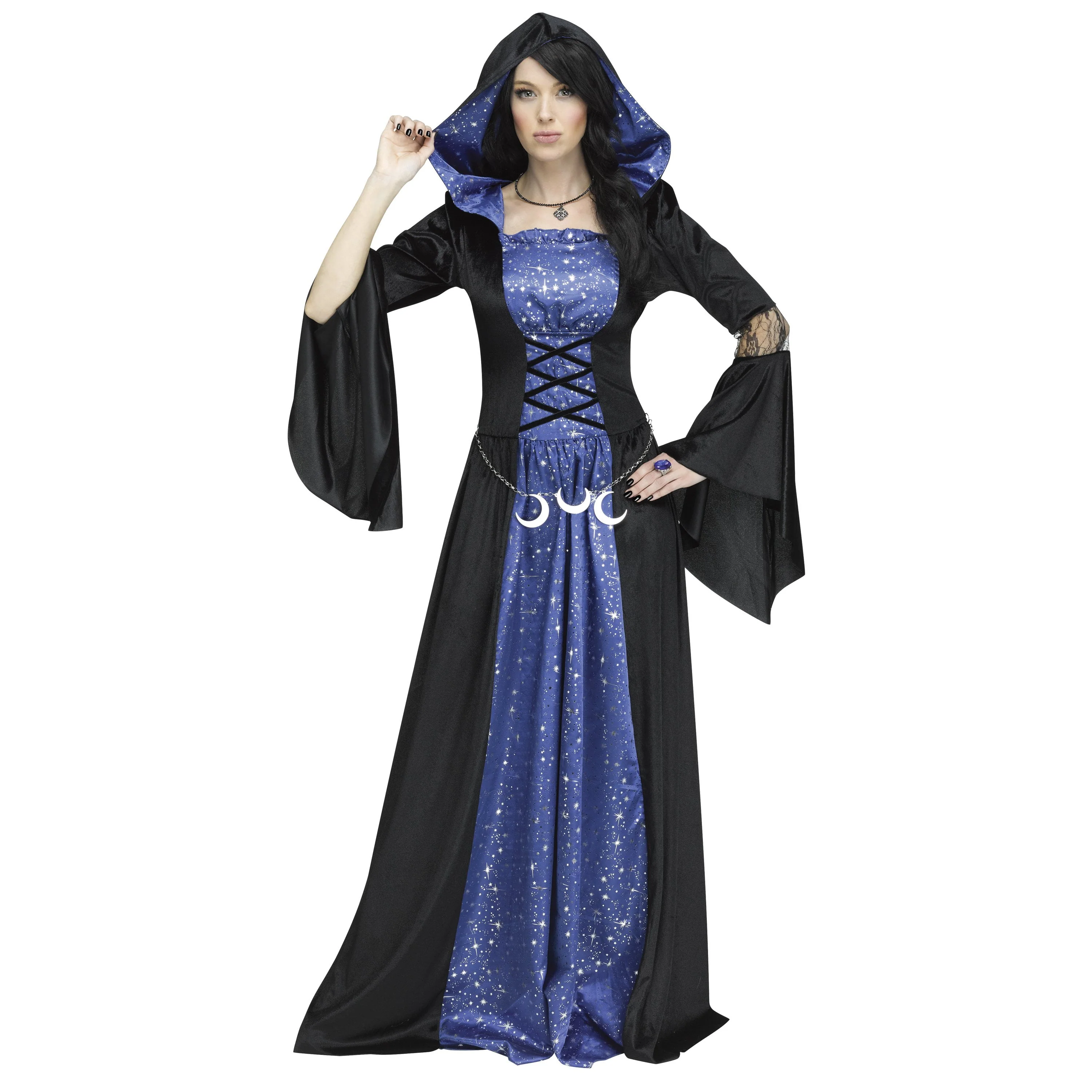 Midnight Sorceress Halloween Costume for Adults, by Way to Celebrate - Image 6 Midnight Sorceress Halloween Costume for Adults, by Way to Celebrate - Image 6