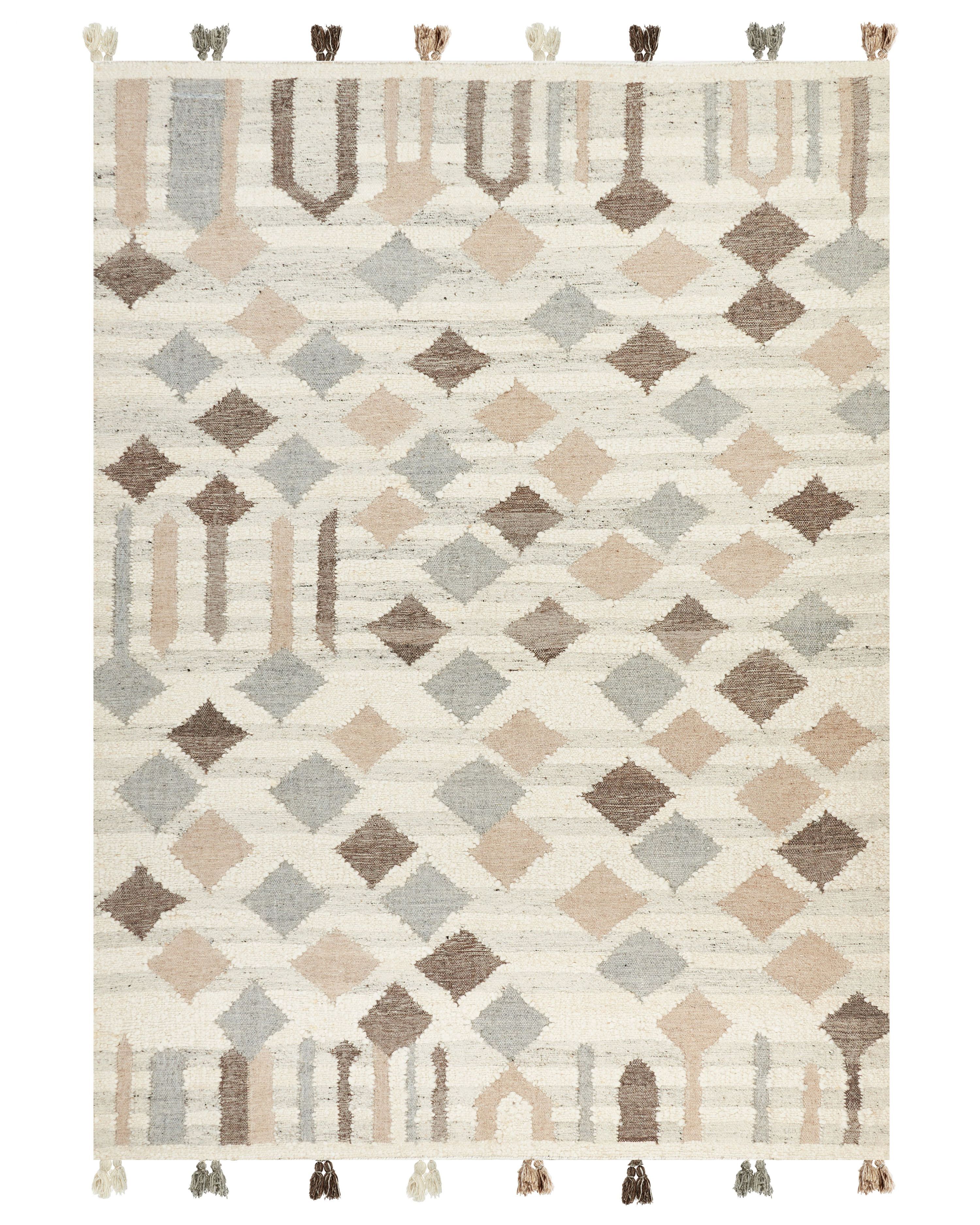 Rug KAGHTSRASHEN Beige 200 x 300 cm Wool Kilim