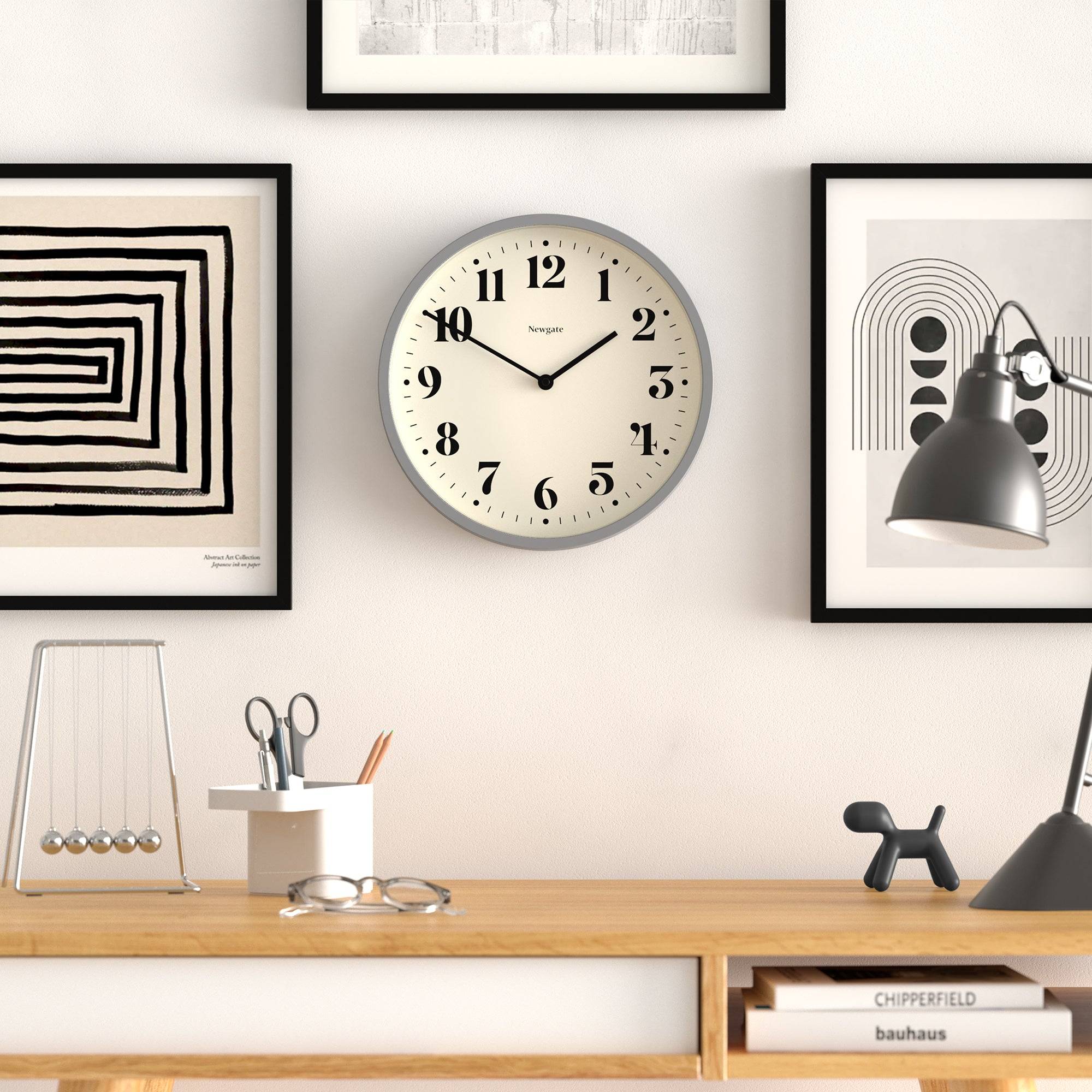 Newgate Number Four wall clock in french navy