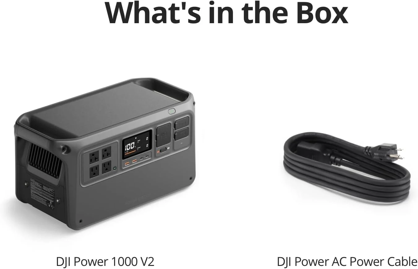 DJI Portable Power Station 1024Wh LFP Battery, 2600W Stable Output - Power 1000 V2 - Image 9 DJI Portable Power Station 1024Wh LFP Battery, 2600W Stable Output - Power 1000 V2 - Image 9