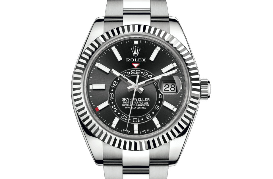 Rolex Sky-Dweller, 42mm, Oystersteel and 18k White Gold, Black, Oyster, Ref# 336934-0007(1:1 replica) - Elite Watch Atelier