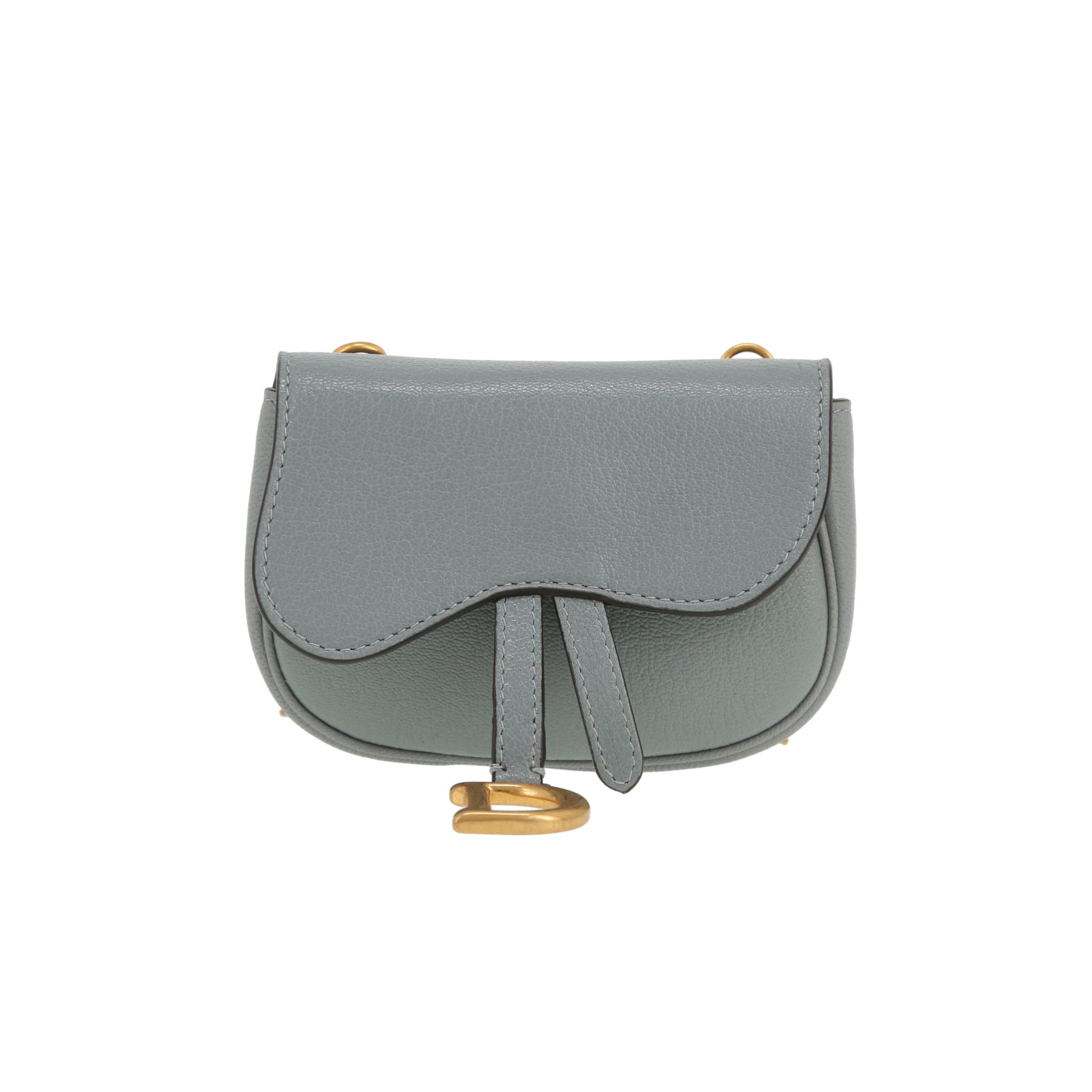 Dior Saddle micro shoulder bag in blue leather1:1High-quality replica