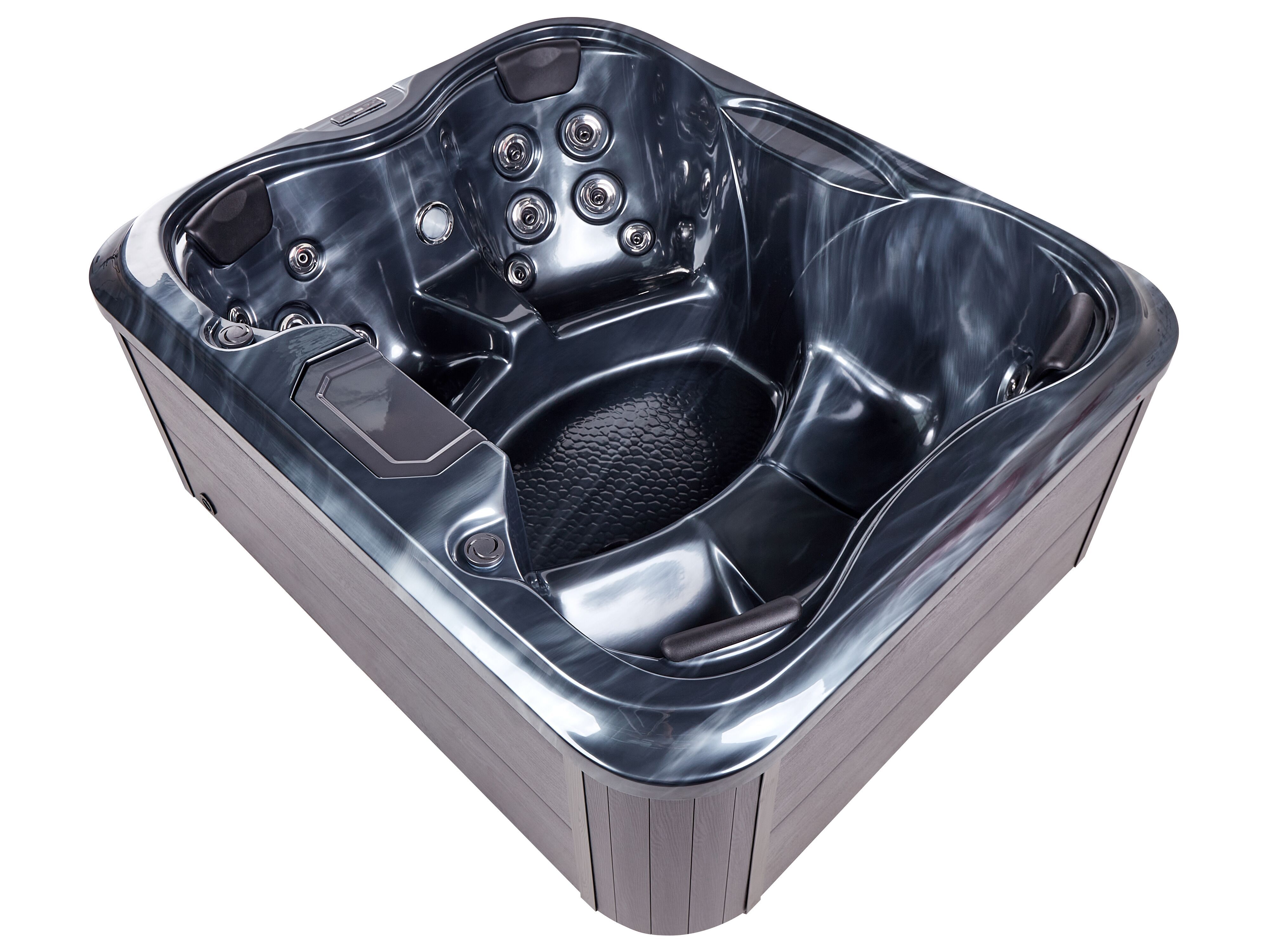 Outdoor Hot Tub with LED ARCELIA Grey