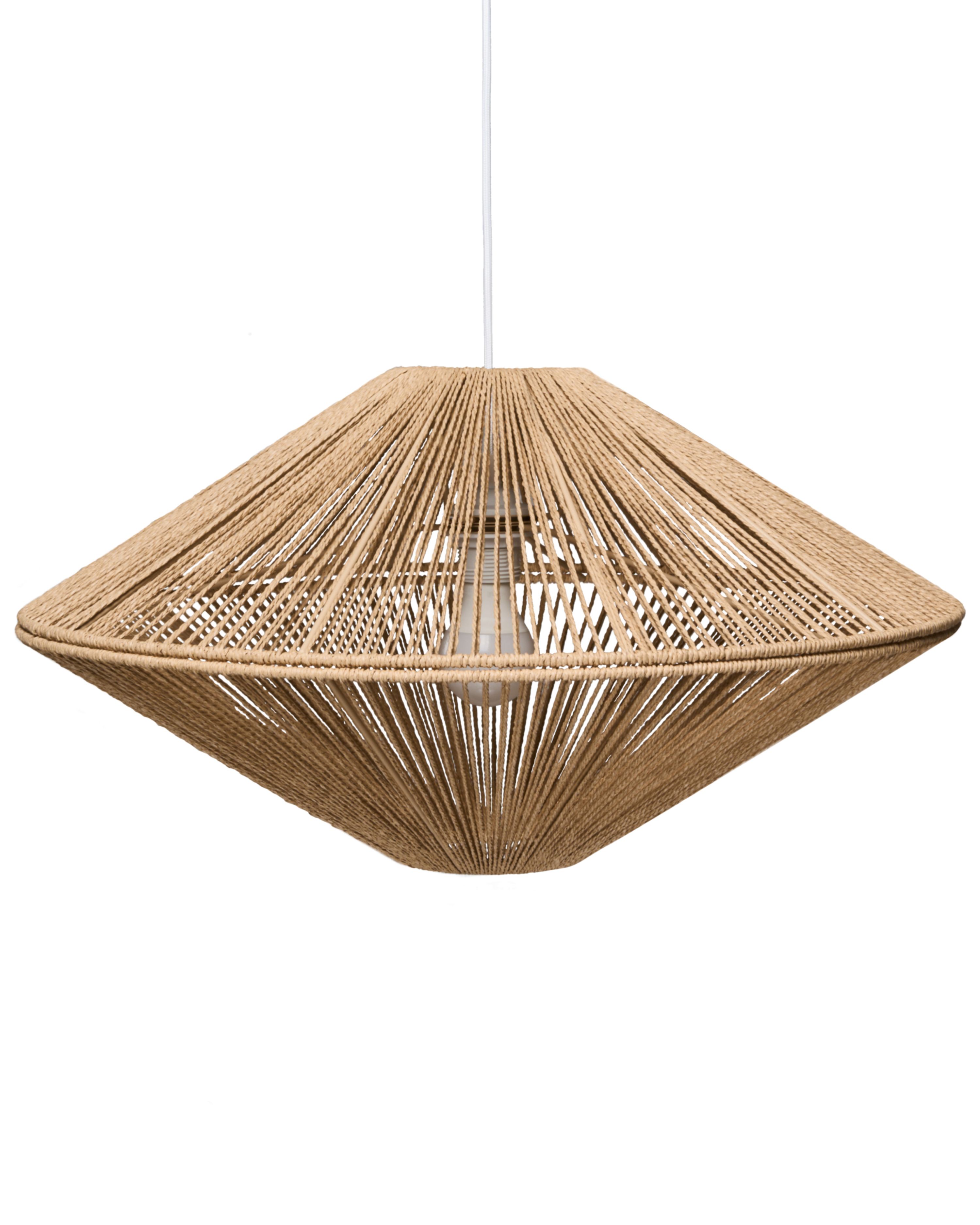 Pendant Lamp CAVES Paper Rope Natural