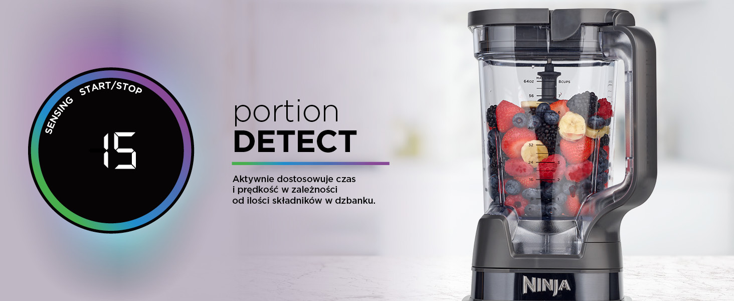 Ninja 2-in-1 Detect Power Blender Pro &amp; Single Serve, 1200 W, dzbanek 2 l