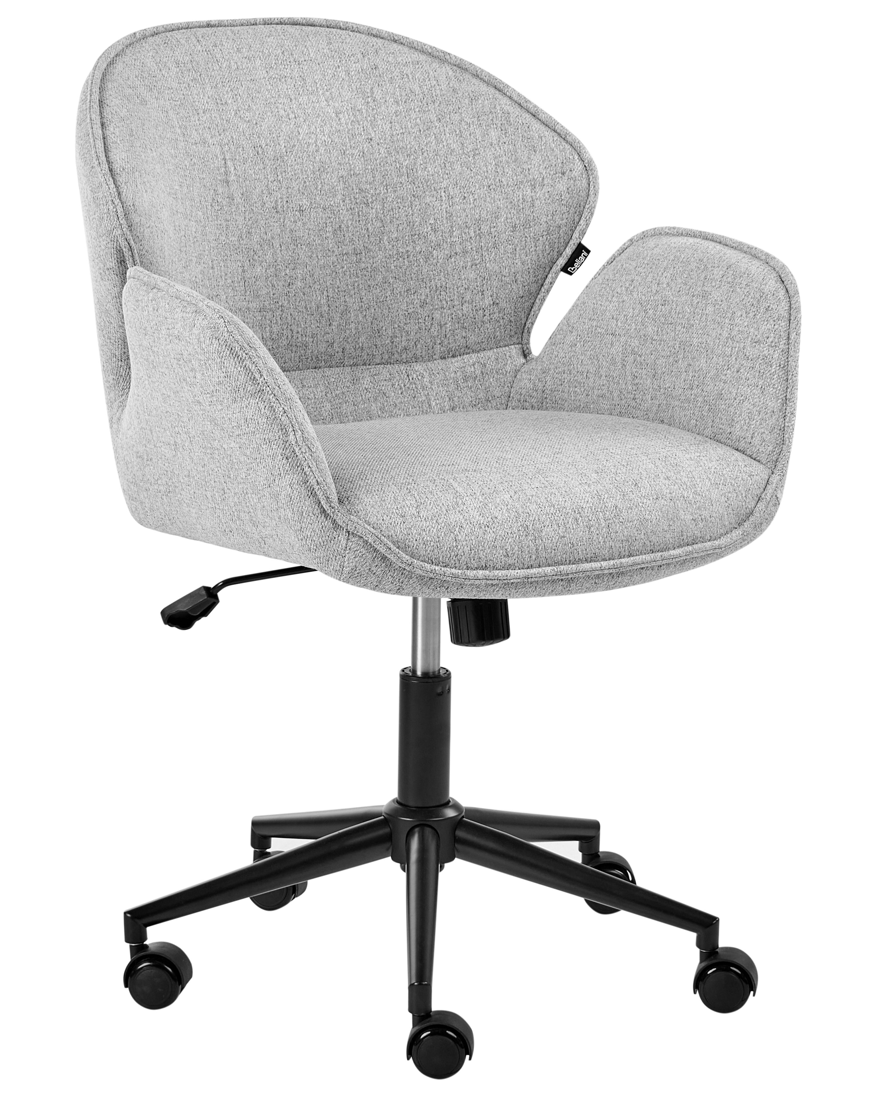 Desk Chair BELMAR Fabric Grey