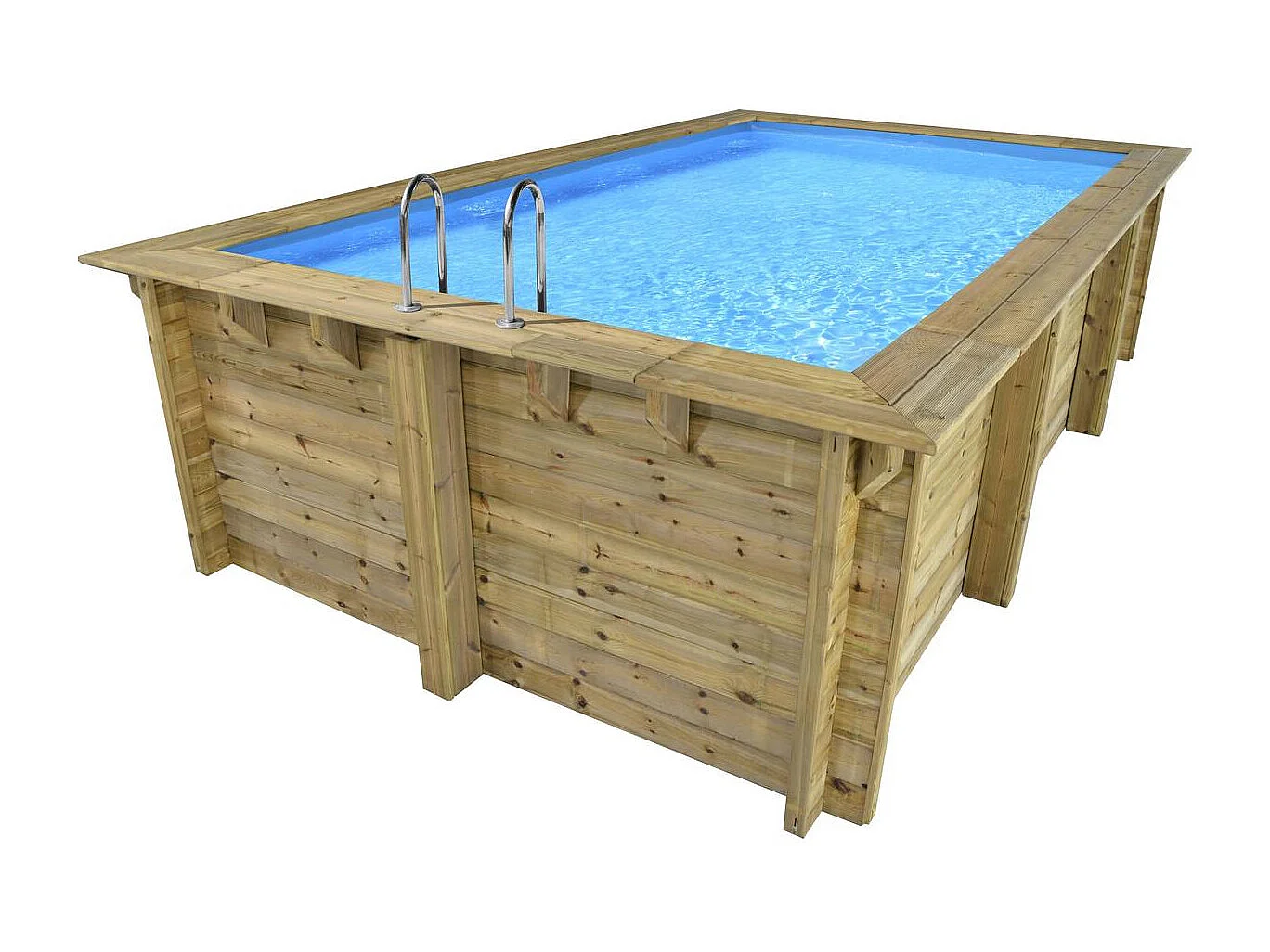 Piscine bois rectangle 