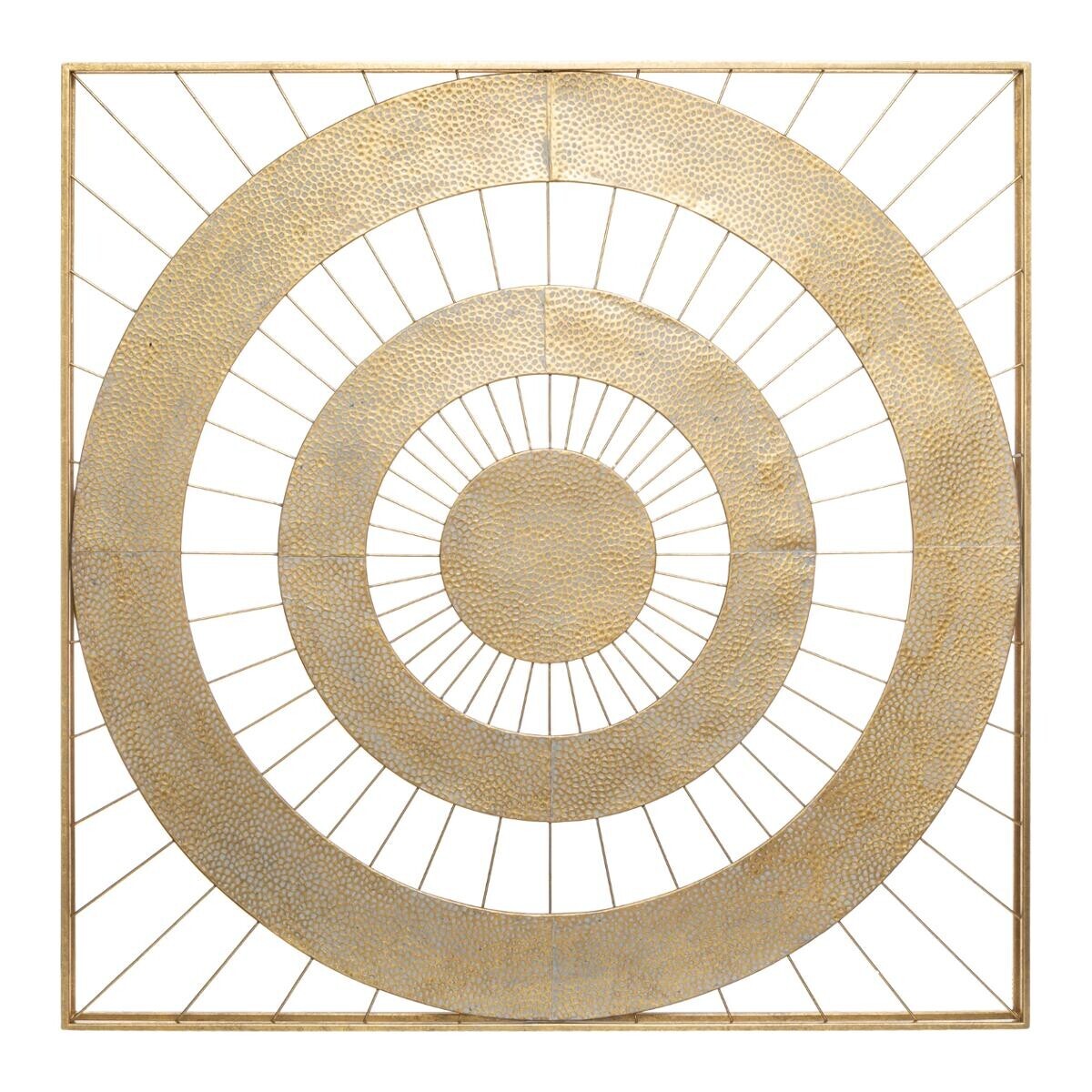 Wall decoration"Louise" Gilt metal, 90x90 cm