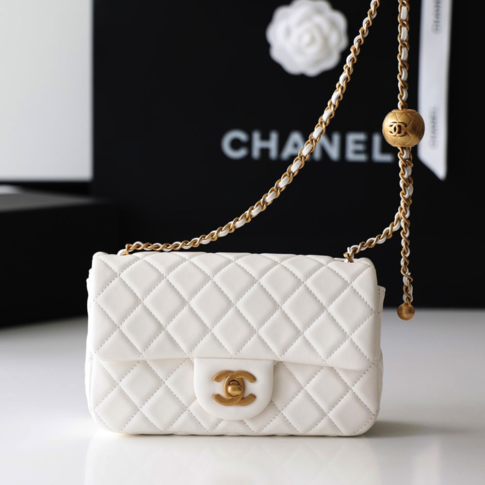 Chanel CF Calfskin Golden Ball 20CM（Replica）1:1High-quality replica
