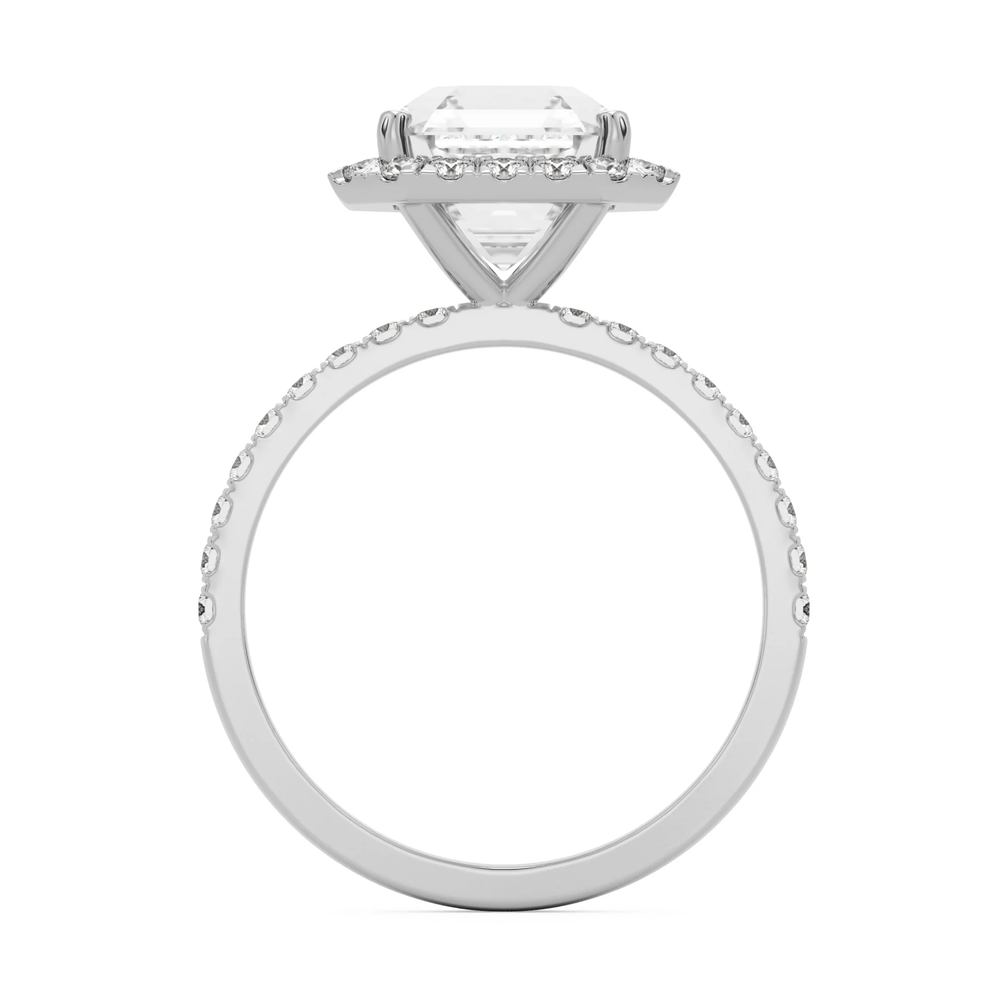 The Asscher Halo Pavé