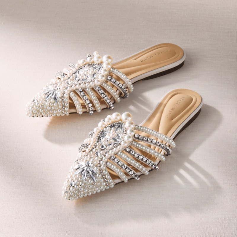 Azalea Wang Adaline Pearl Mule - MIDNIGHT VELVET CATALOG