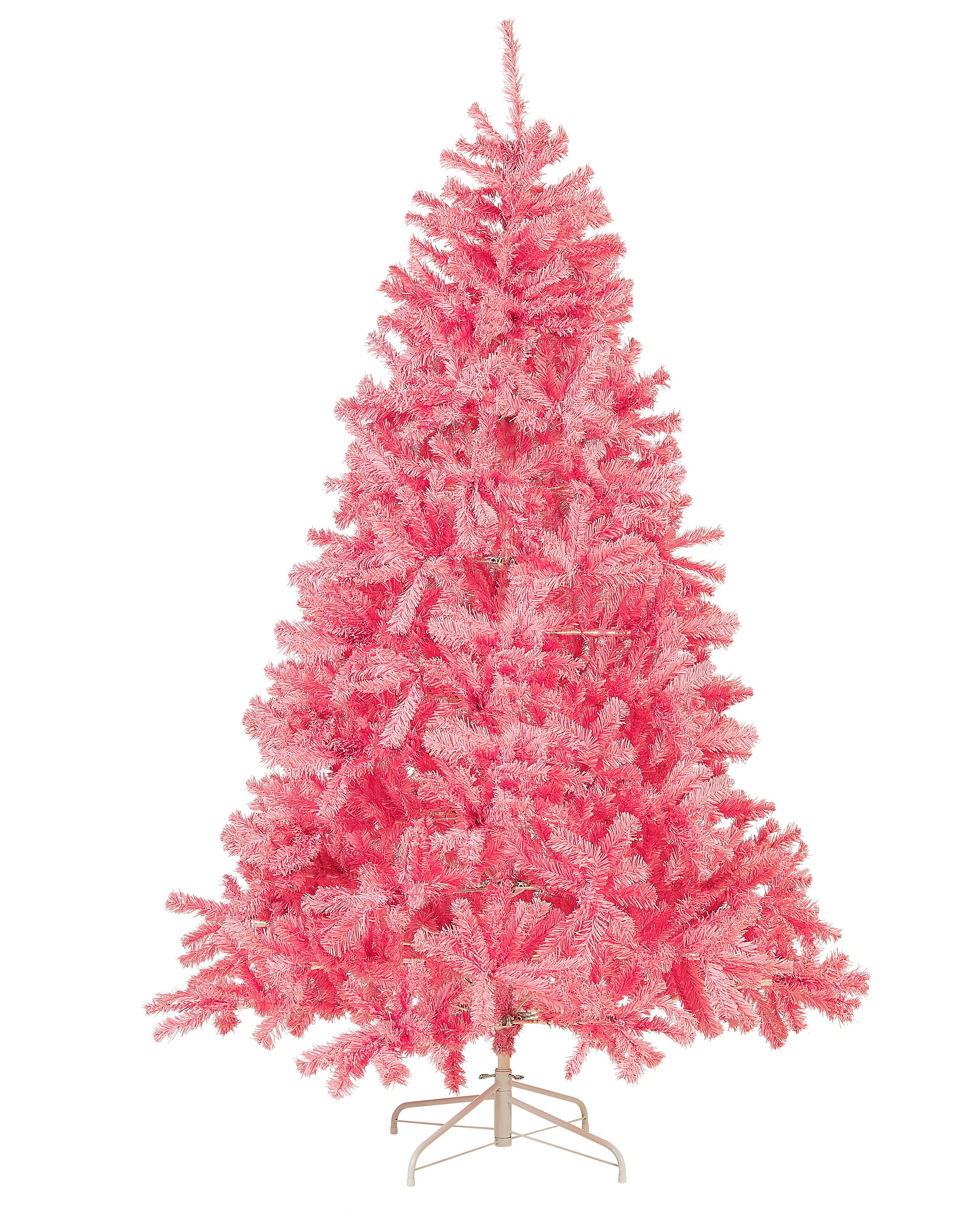 Artificial Christmas Tree FARNHAM 210 cm Pink