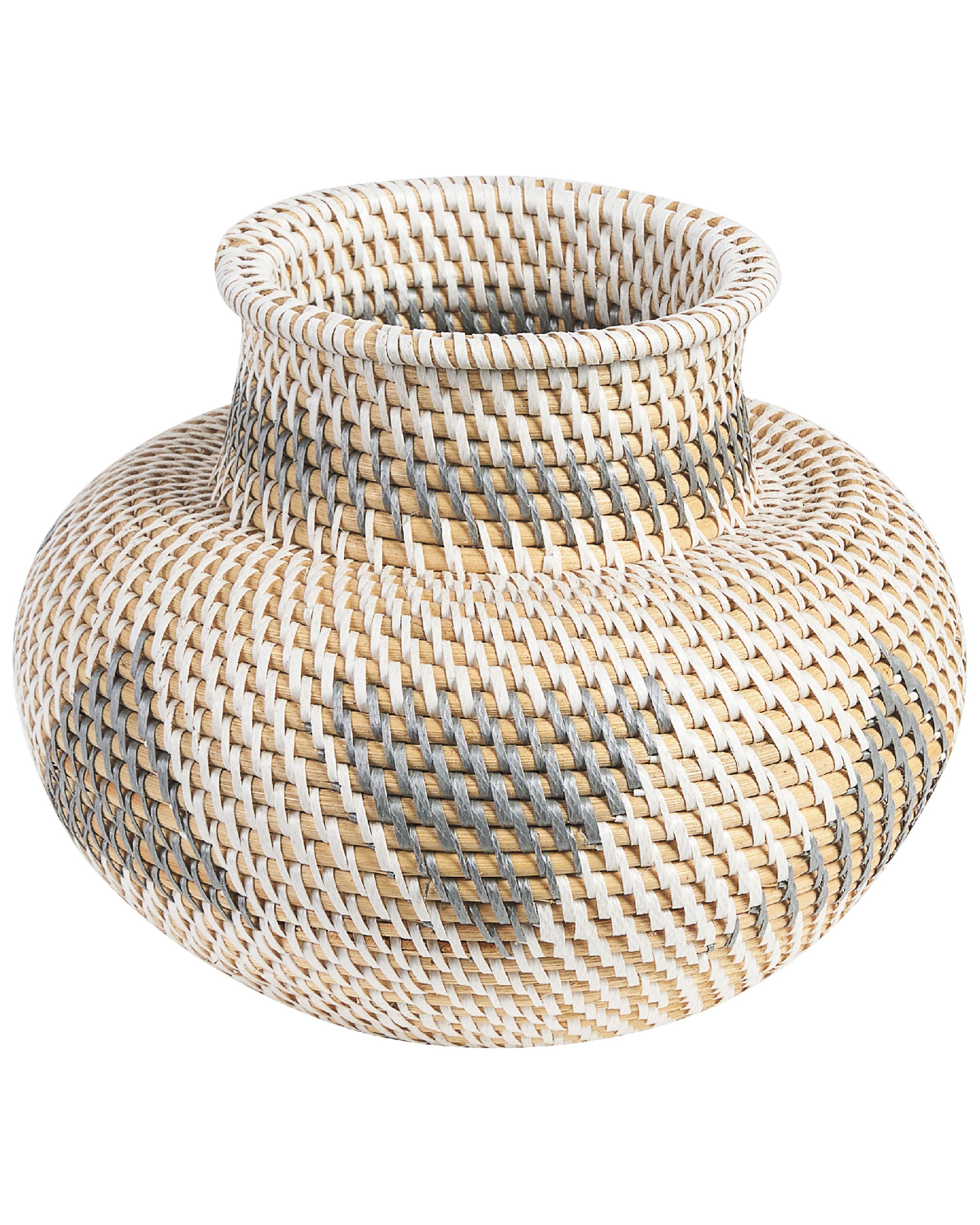 Decorative Vase ASAHAN Rattan 22 cm Natural