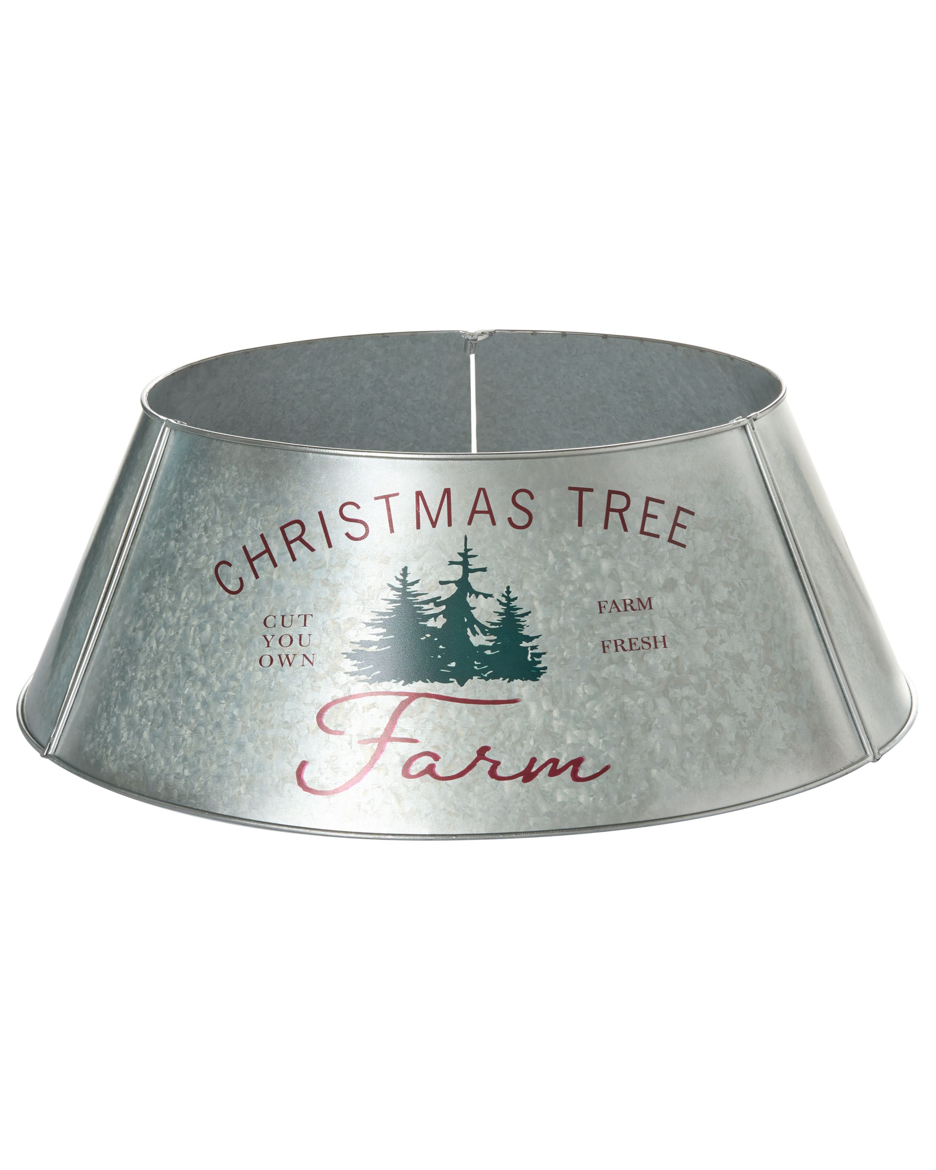 Christmas Tree Collar ROVANIEMI Iron Silver 65 cm