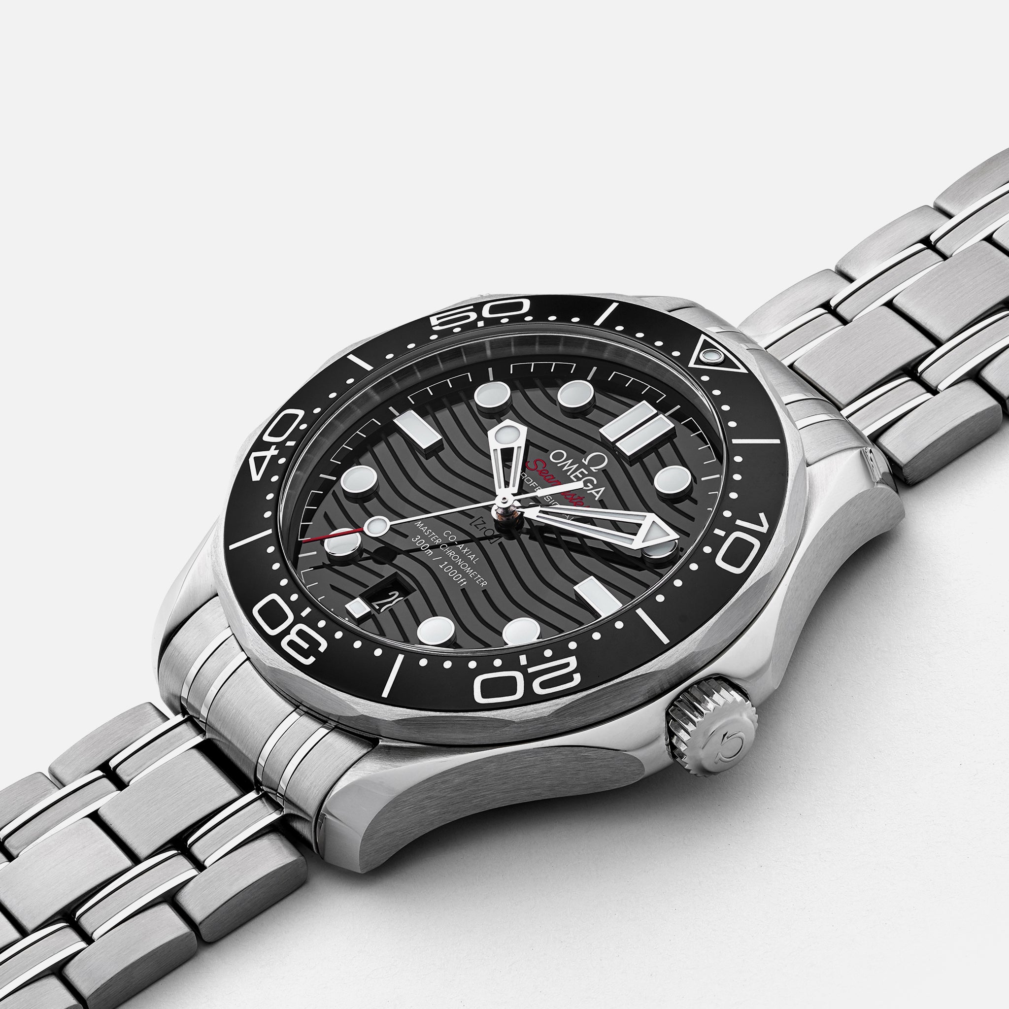 Seamaster Diver 300M Co-Axial Master Chronometer 42mm Black Dial On Bracelet(1:1 replica) - Top club