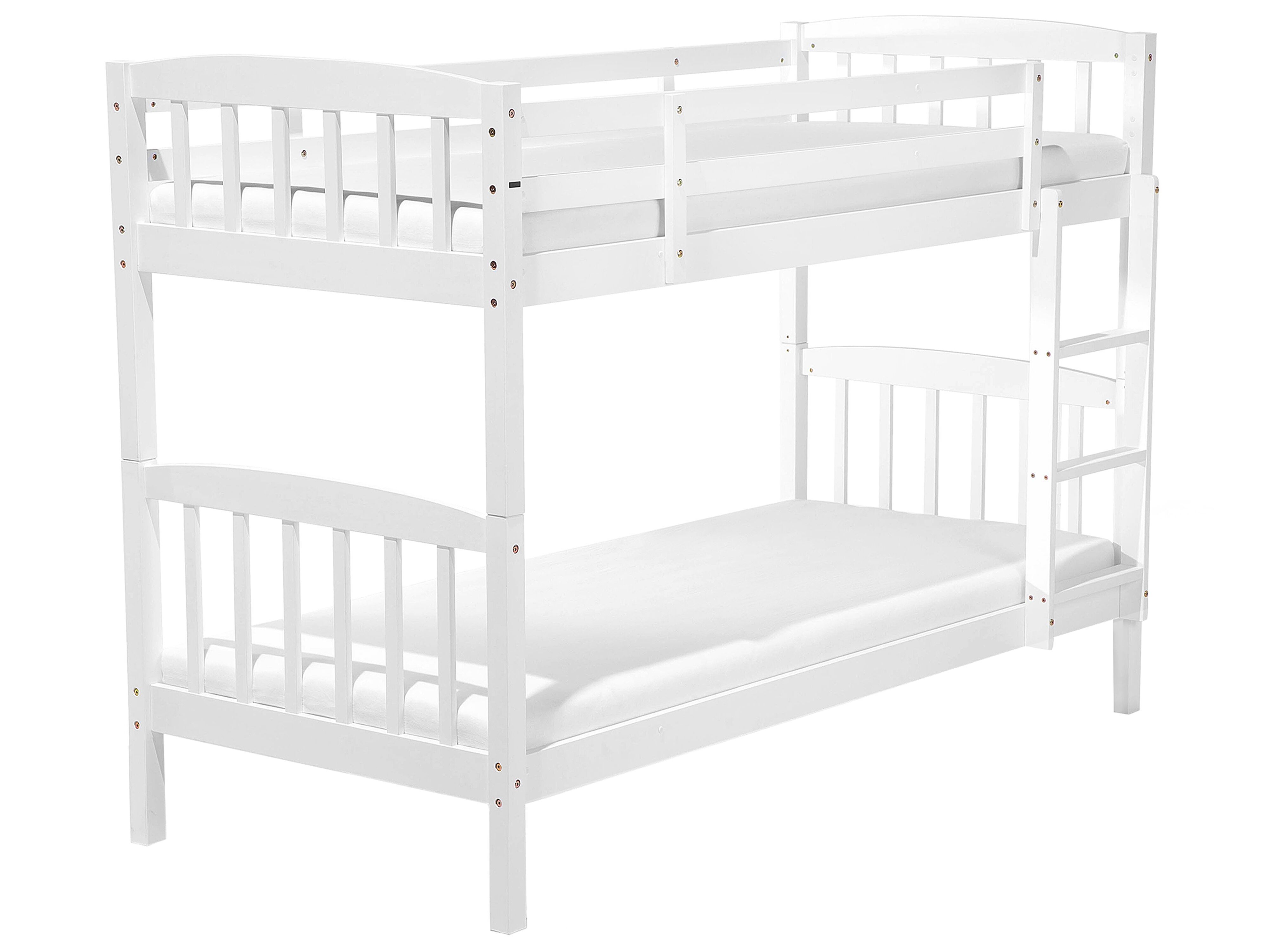 Bunk Bed Pine Wood REVIN 90 x 200 cm (EU Single) White