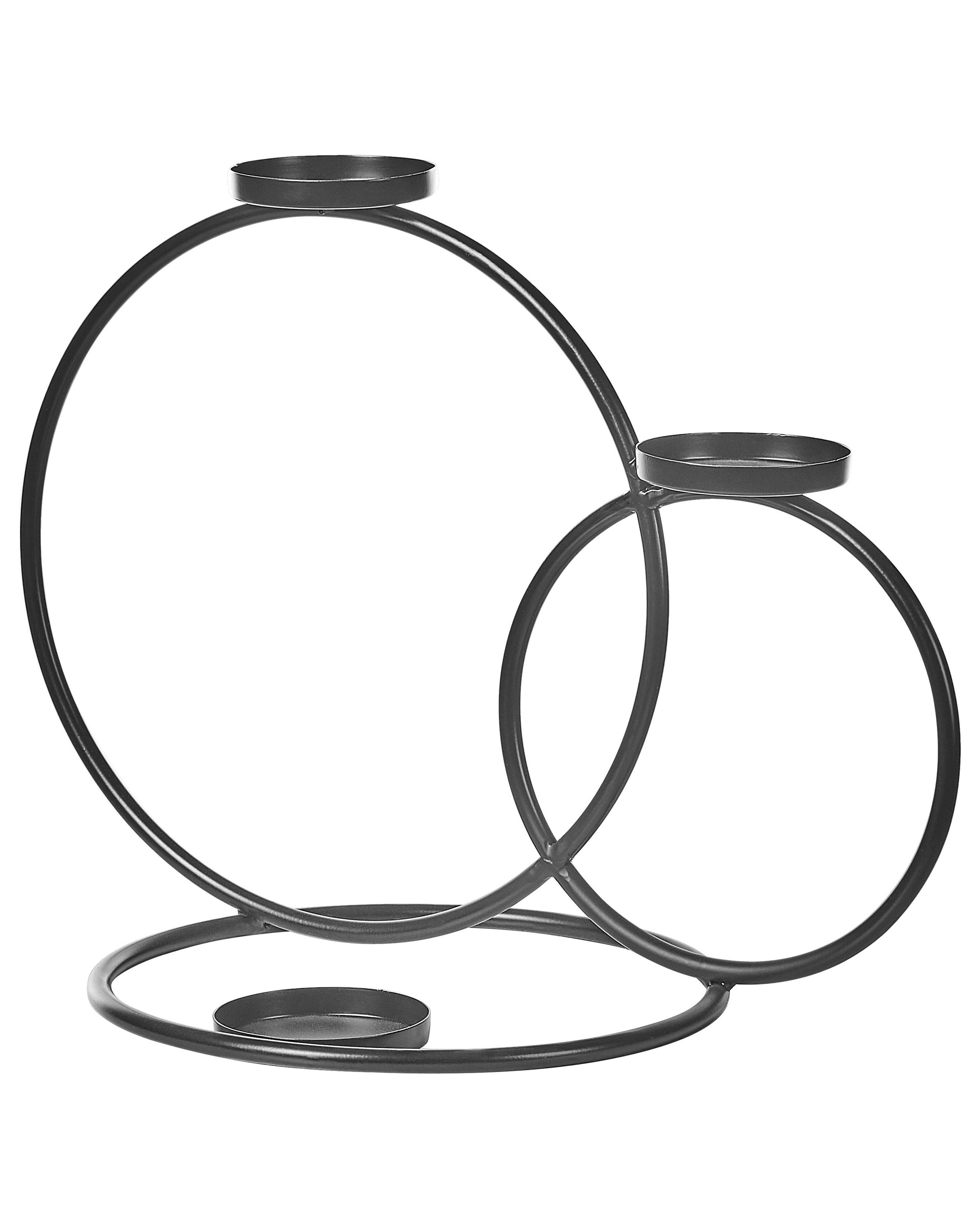 Candle Holder CAKUNG Metal 33 cm Black