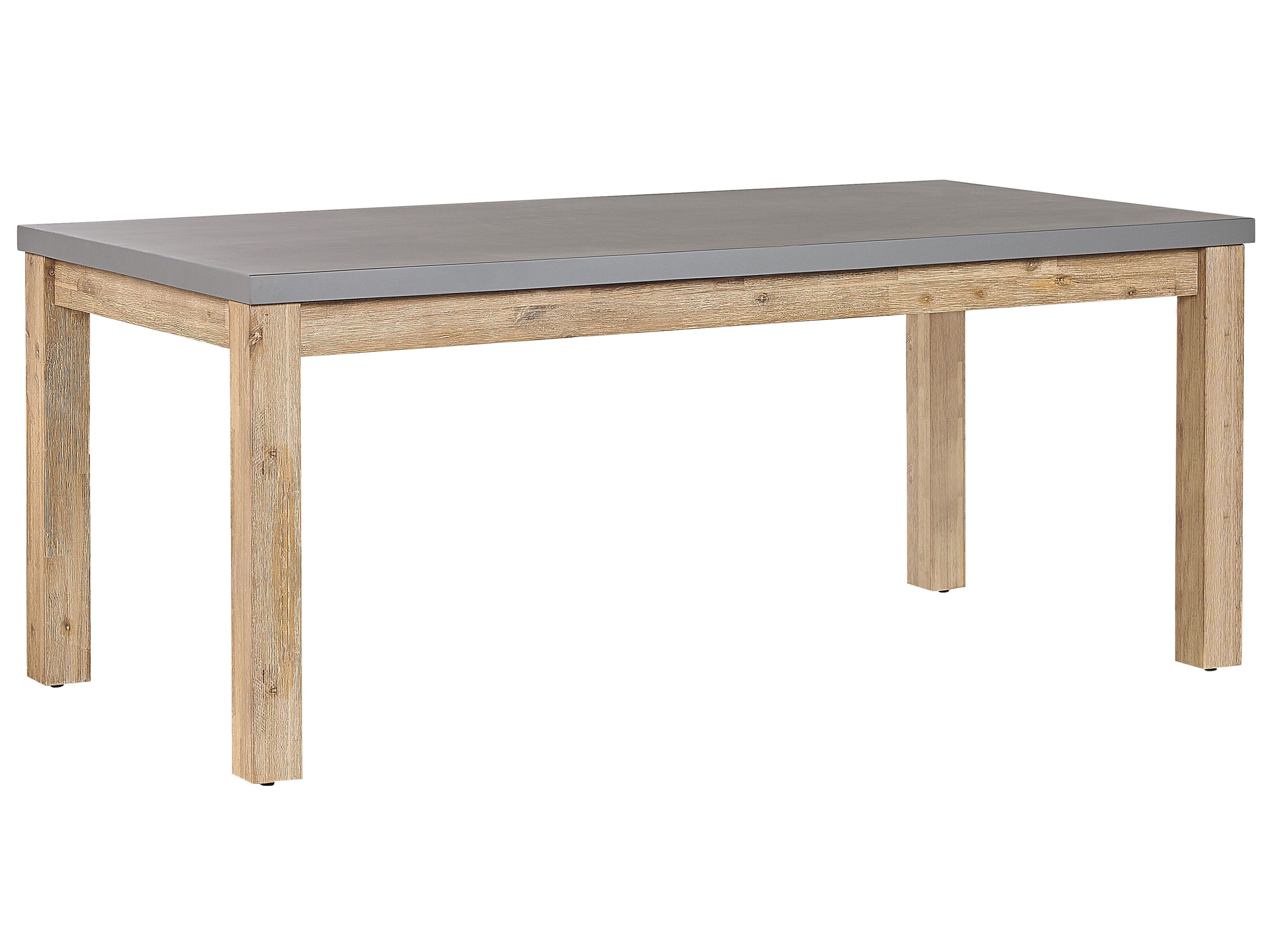 Garden Dining Table OSTUNI 180 cm 90 cm Concrete Grey