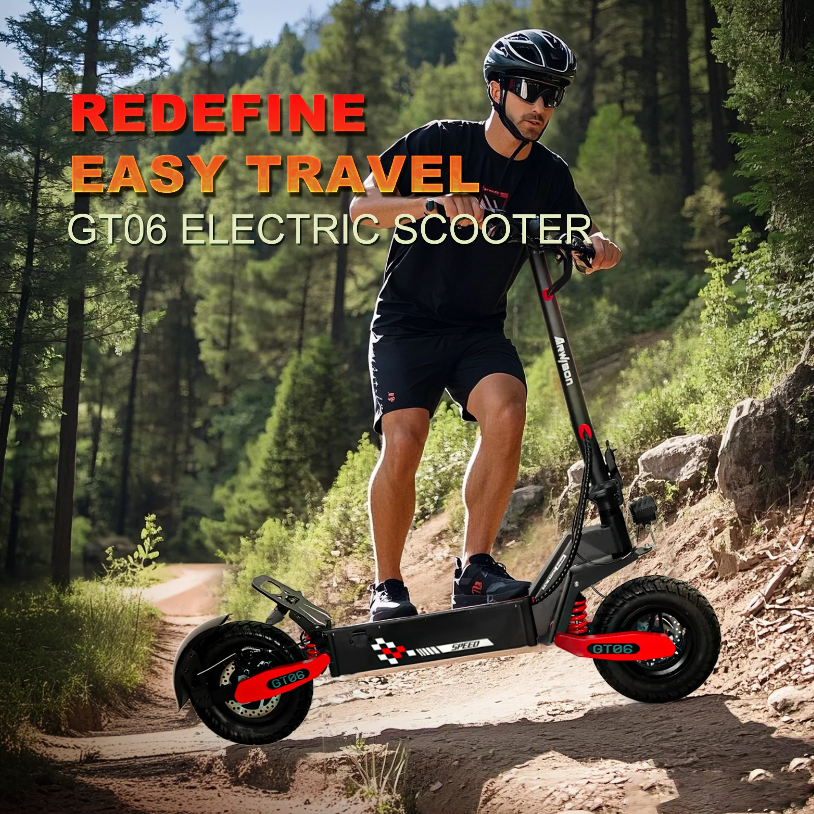 Off Road Electric Scooter for Adults, 1200W Motor Fast E Scooter, Up to 28MPH Top Speed & 20Miles Long Range, 11" Off-Road Tires, 330lbs MAX Load, Foldable - Image 20