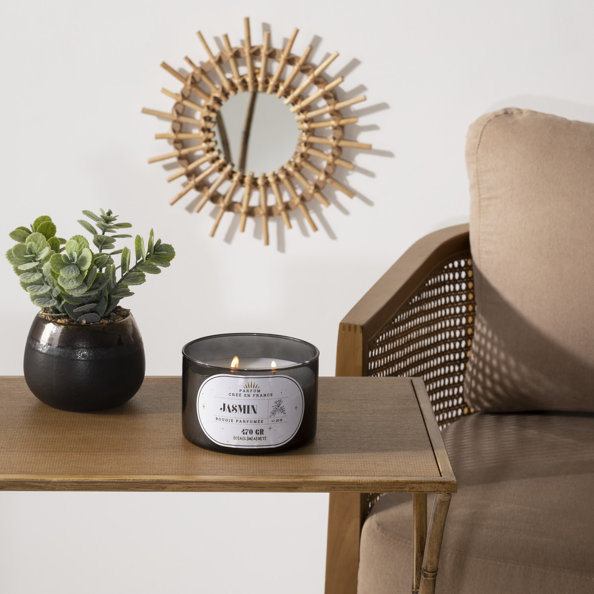 Scented candle "Snow" Jasmine, 470g