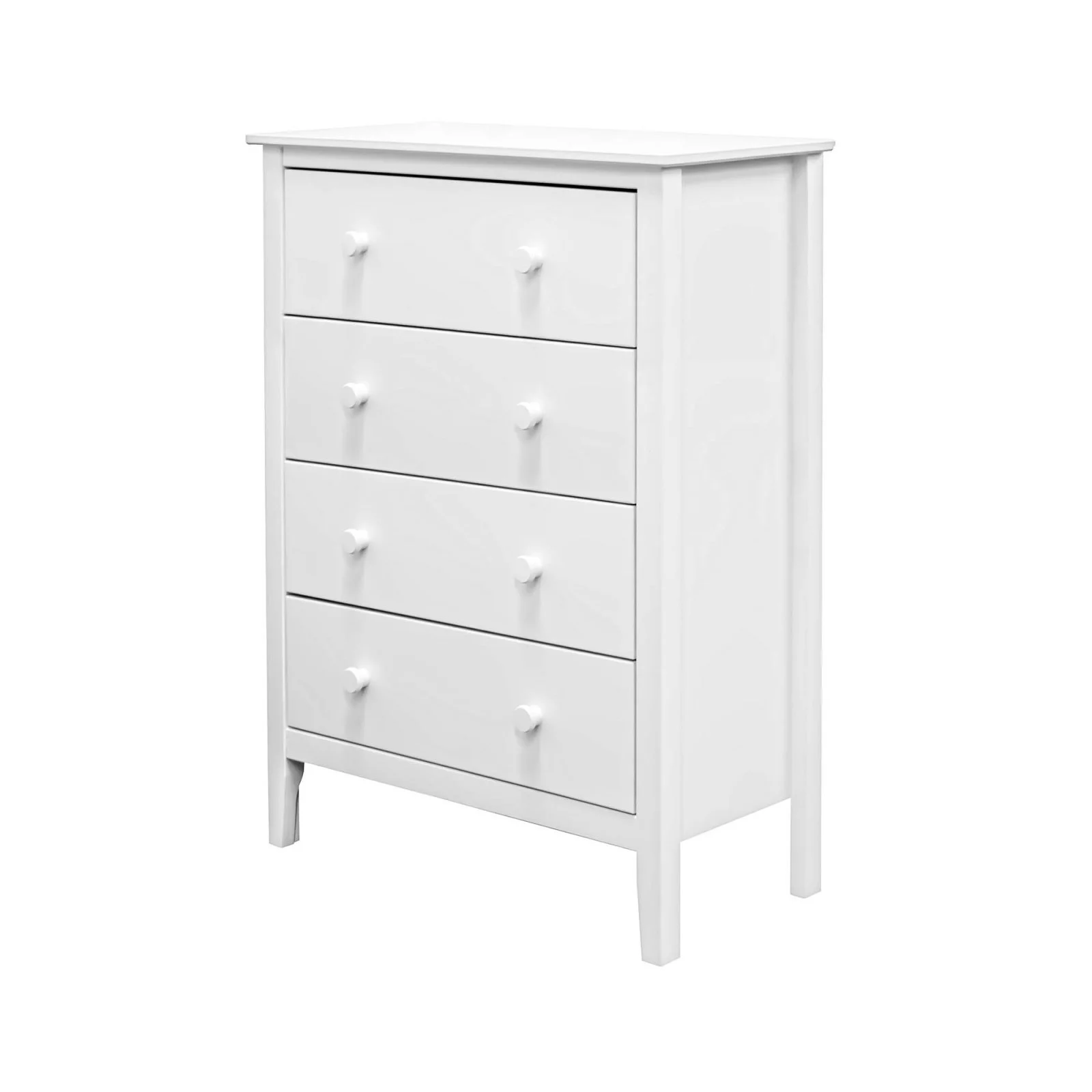 Adeptus Solid Wood Easy Pieces 4 Drawer Chest of Drawers - White - Image 4
