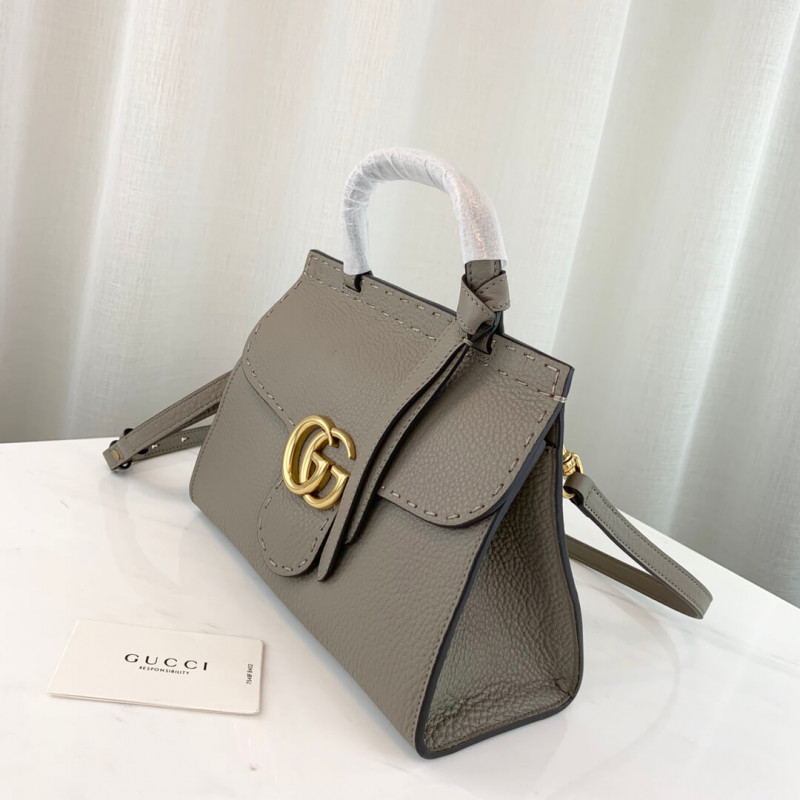 Replica Gucci Gg Marmont Leather Top Handle Shoulder Bag 4426221:1High-quality replica