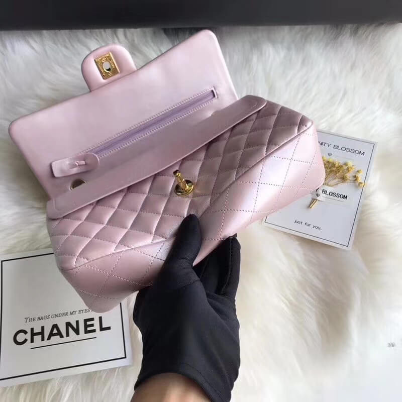 Replica Chanel 1112 Pink Gold Medium Size 2.55 Lambskin Leather Flap Bag1:1High-quality replica