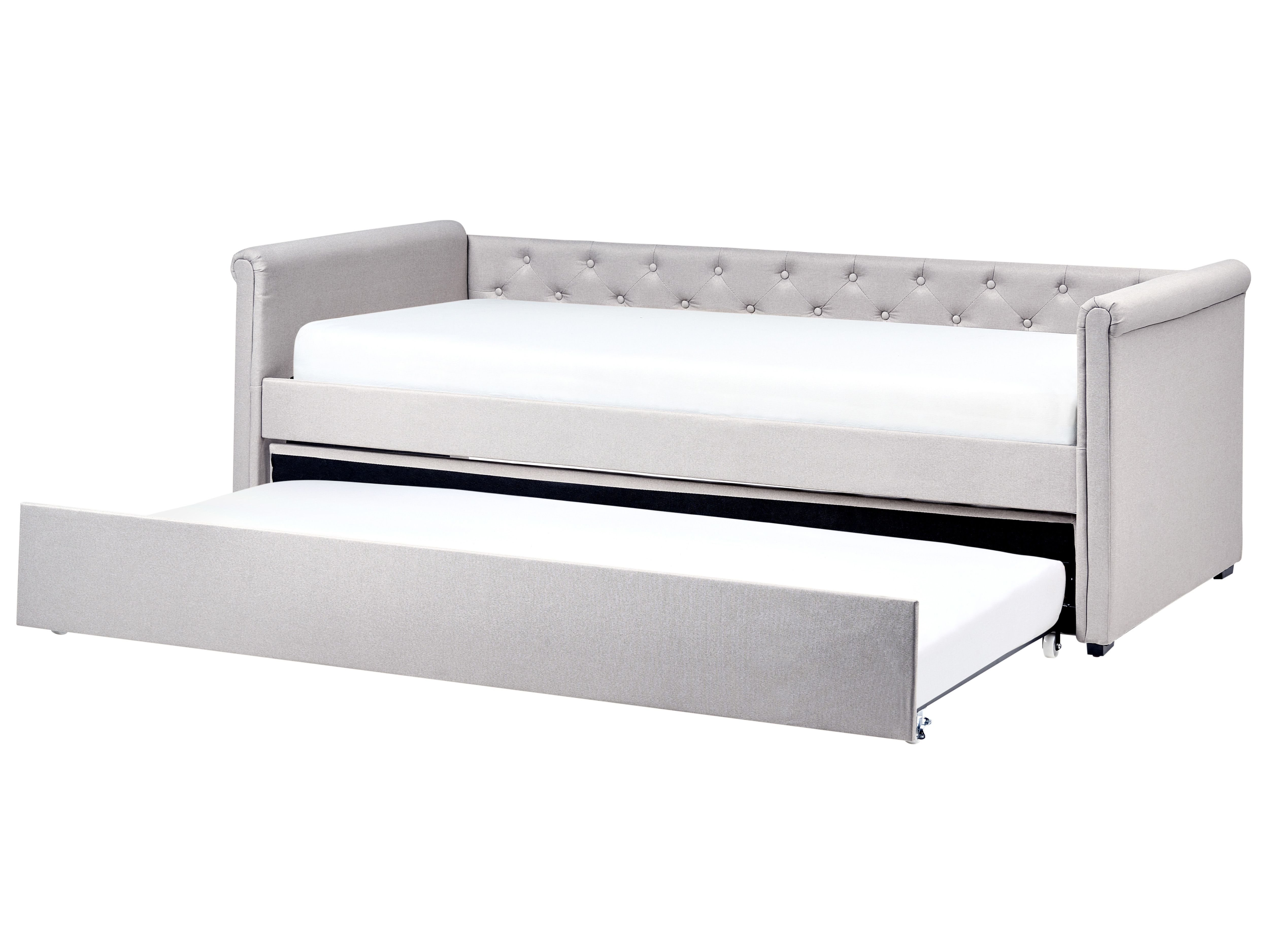Trundle Bed Fabric LIBOURNE 90 x 200 cm (EU Single) Light Grey