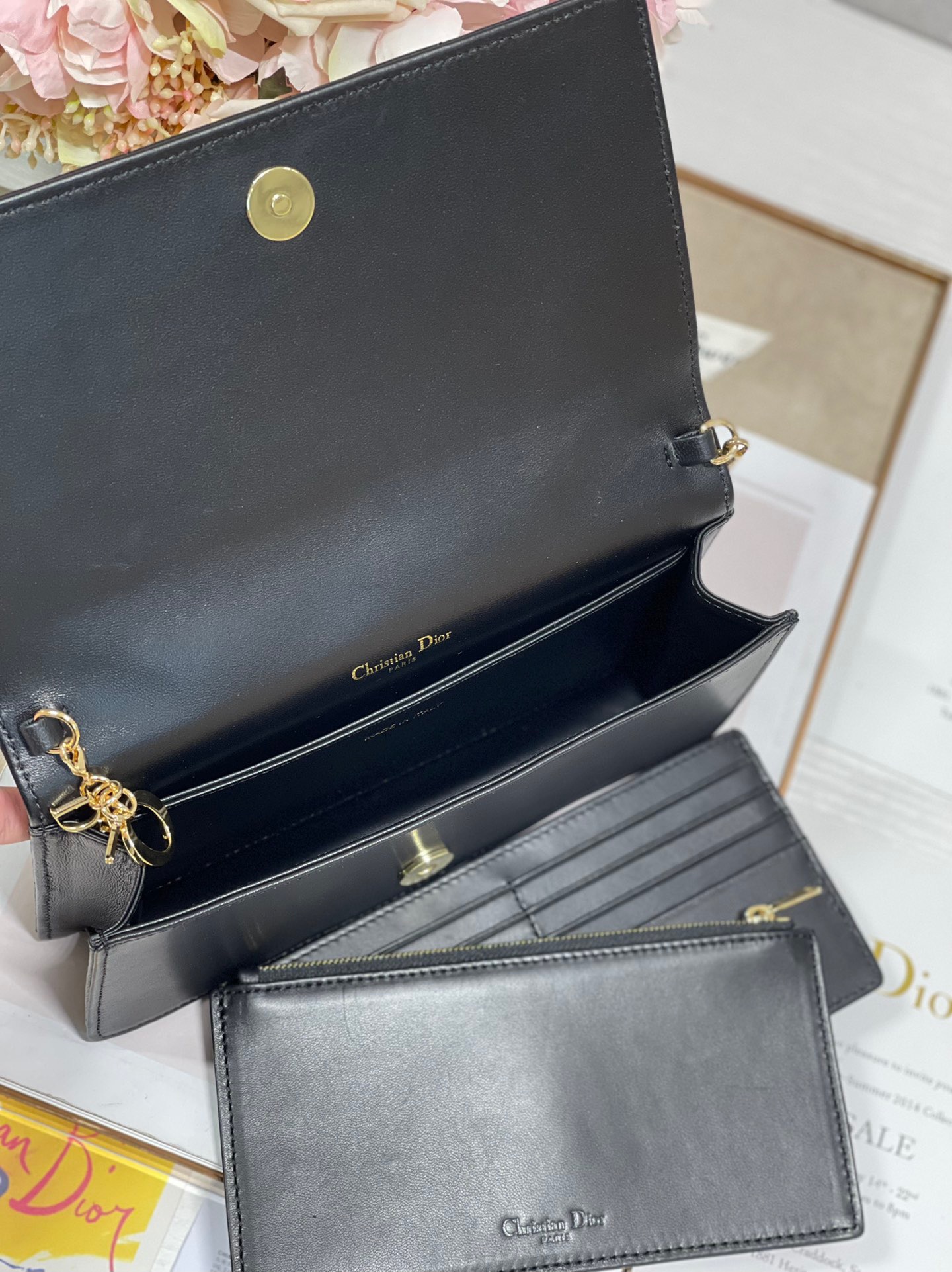 Christian Dior Lady Dior Pouch Black, For Women, Women’s Handbags 8.5in/21.5cm CD S0204SLOI_M9891:1High-quality replica